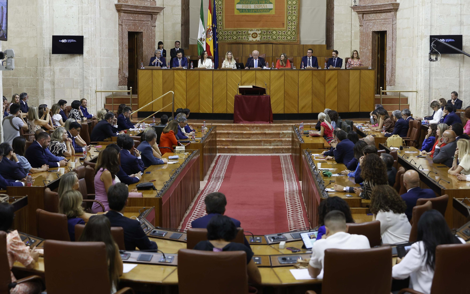 La constitución del Parlamento andaluz, todas las imágenes
