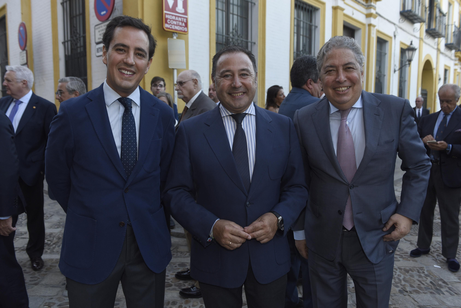 XI Premio Manuel Clavero a Eduardo Saborido. Curro Rodríguez, Ricardo Sánchez Antúnez y Tomás Burgos