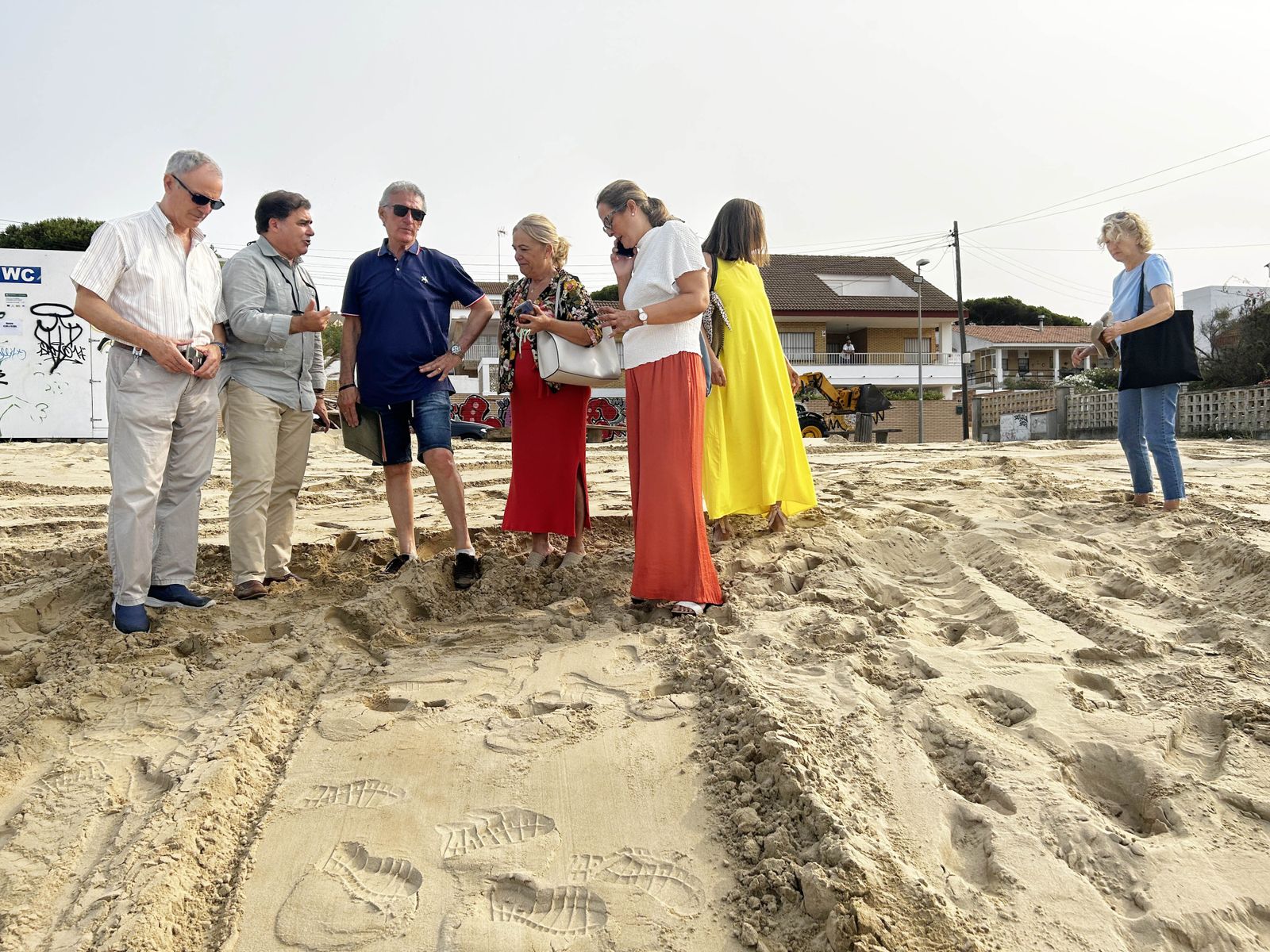 La playa de El Portil presenta graves desperfectos