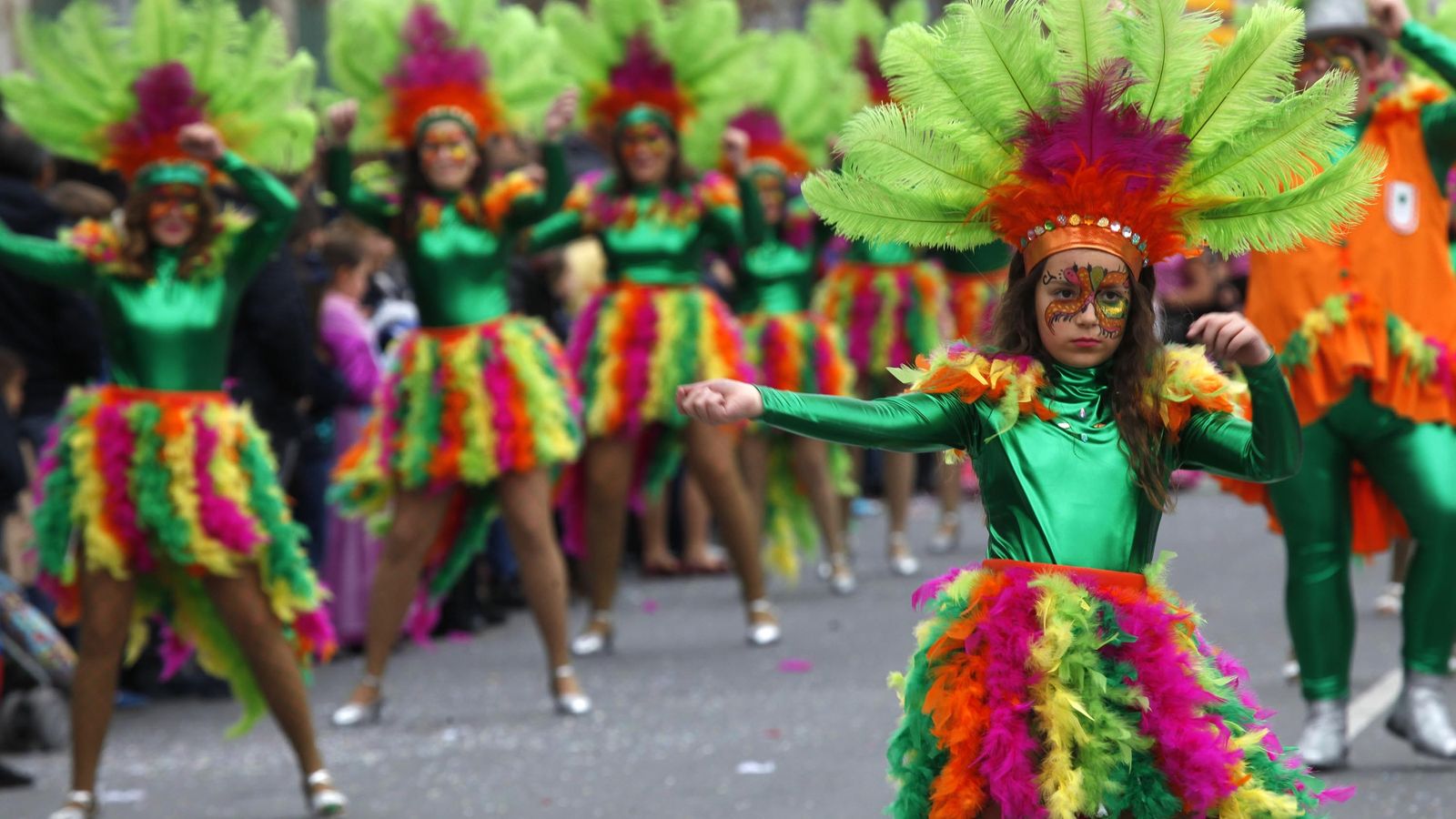 Desfile en el carnaval de Isla Cristina.