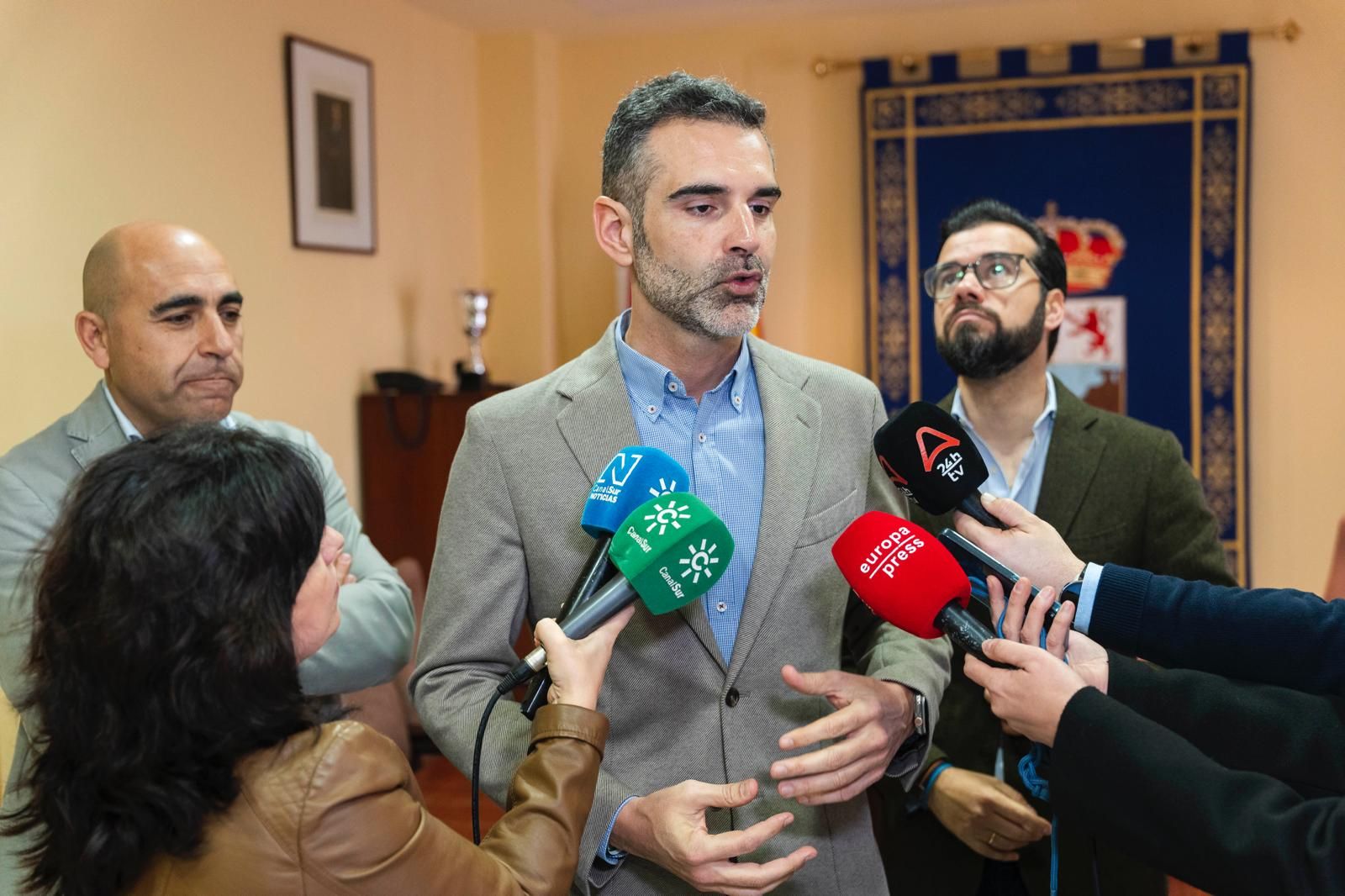 Atención a medios en Almería.