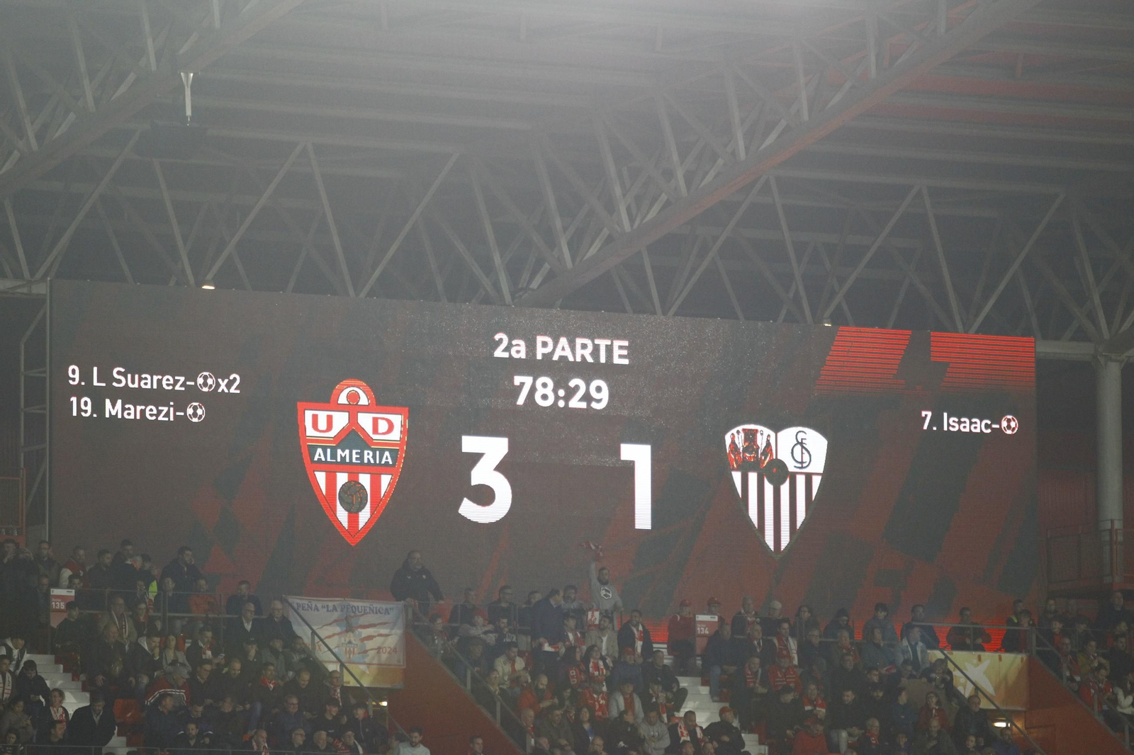 La U.D. Almería destroza al Sevilla C.F. en la Copa del Rey