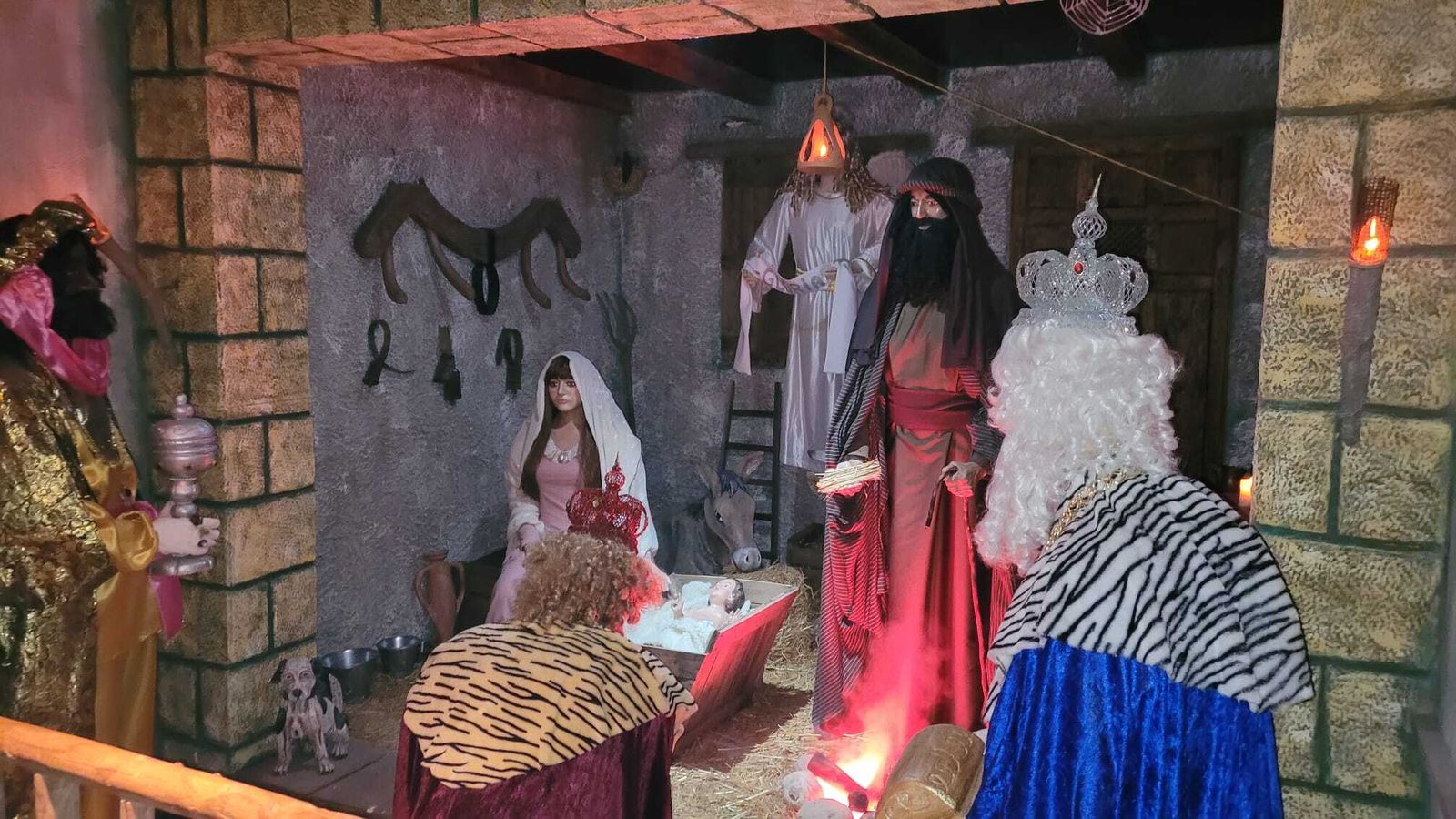 El nacimiento a tamaño real.