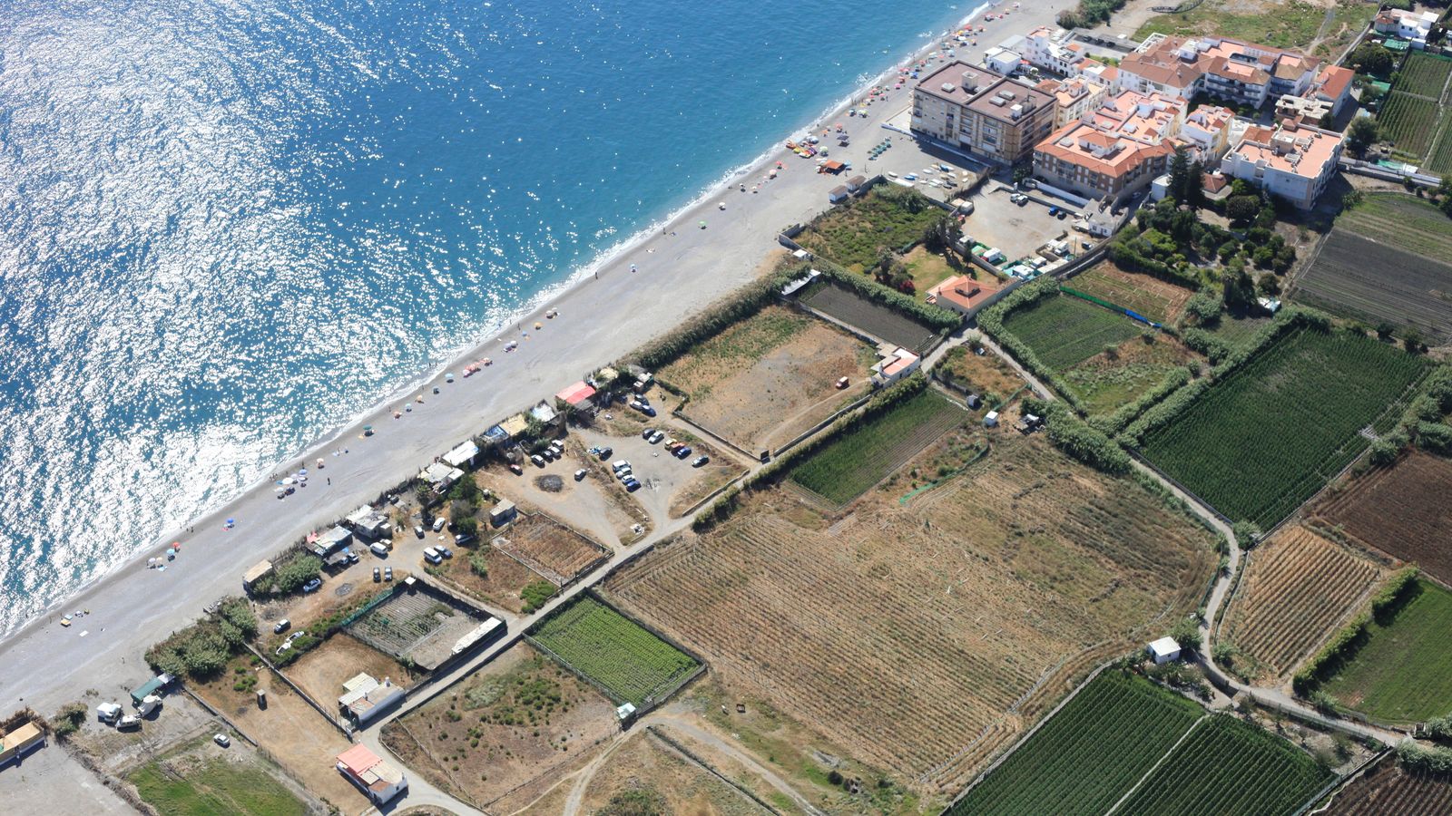 Vista zona de la Casa de la Nava y La Guardia