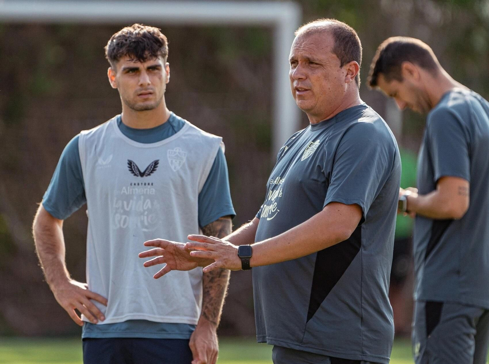 Alberto Lasarte, durante un entrenamiento.