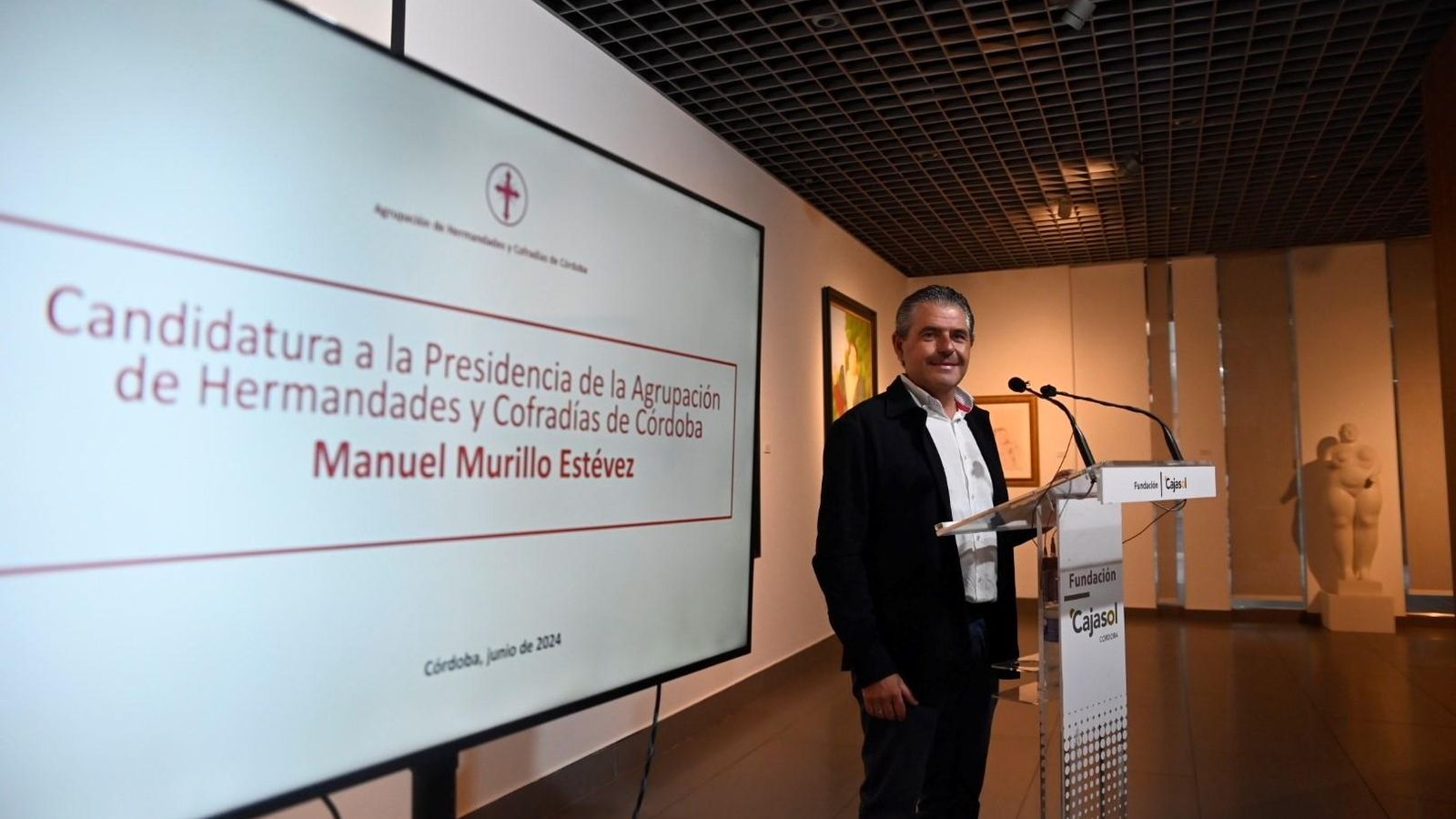 Manuel Murillo, durante la presentación de su proyecto. Manuel Murillo, durante la presentación de su proyecto.