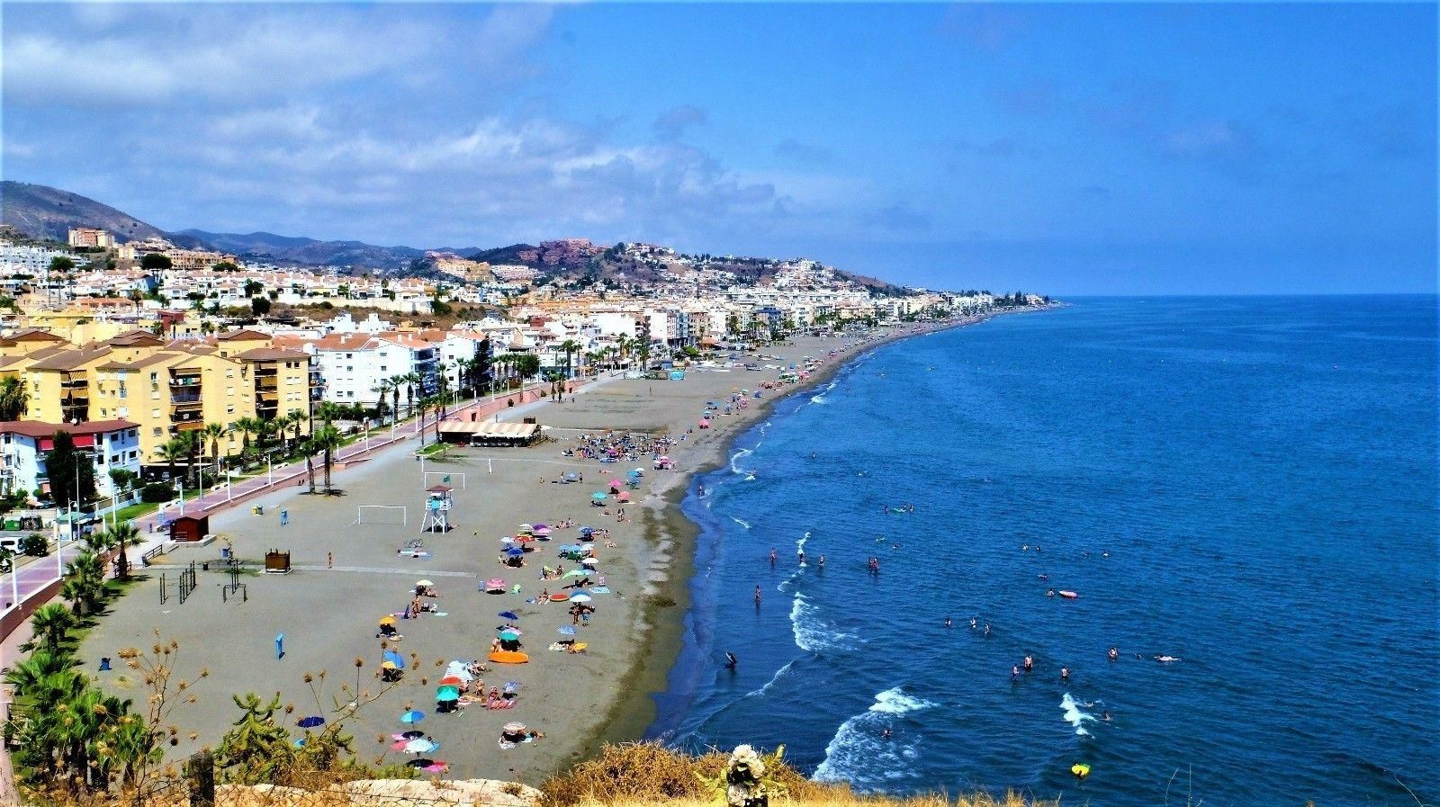 Vista del litoral de Rincón de la Victoria.