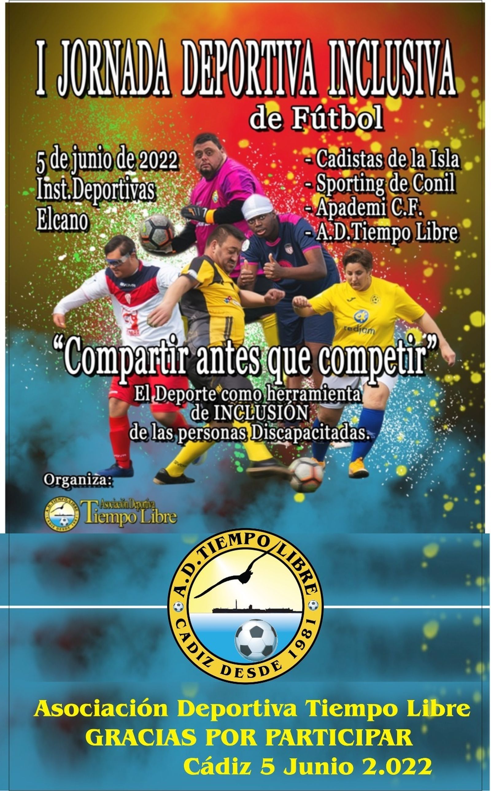 Cartel íntegro de la jornada deportiva