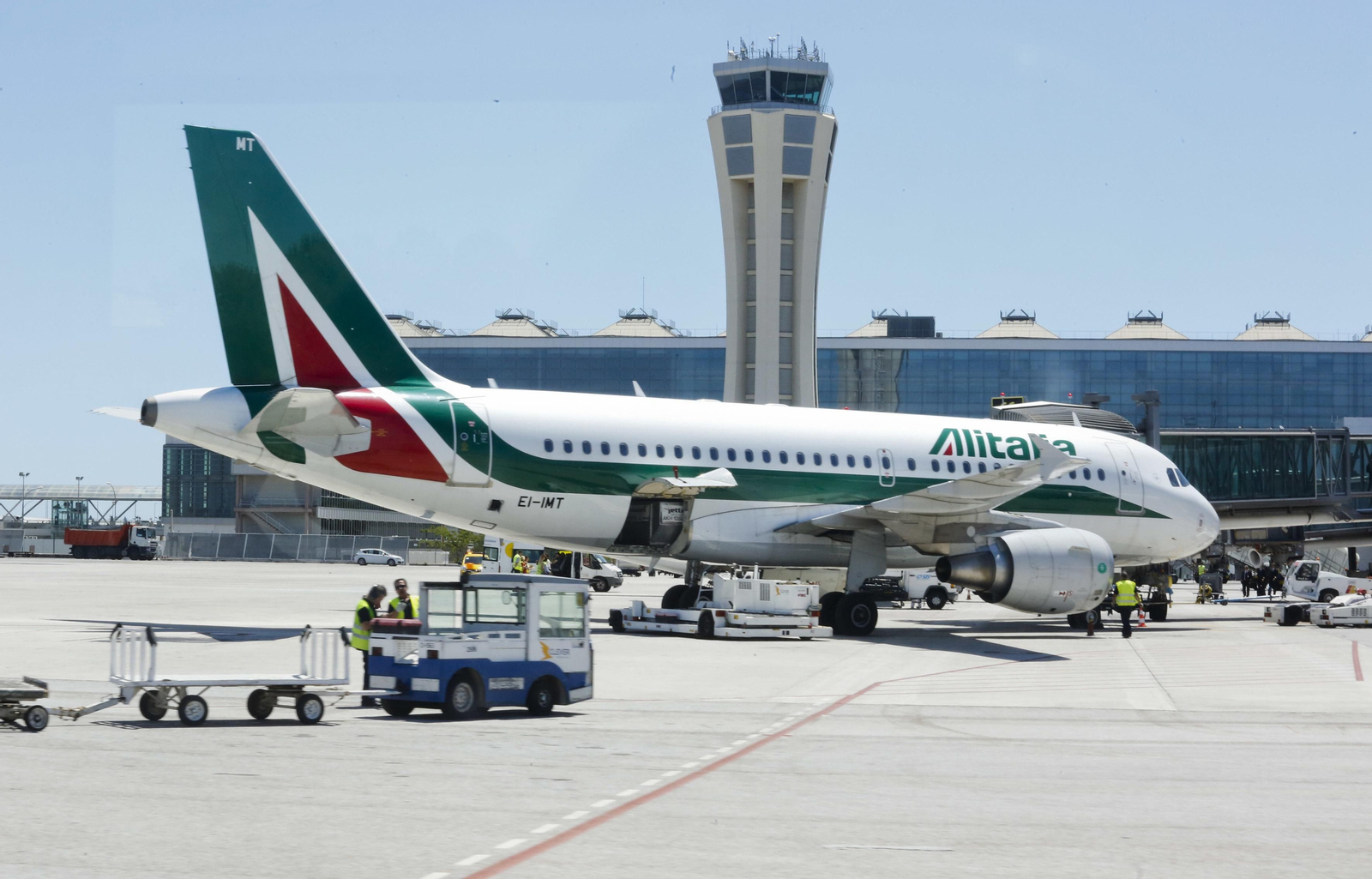 Un avión en el aeropuerto de Málaga