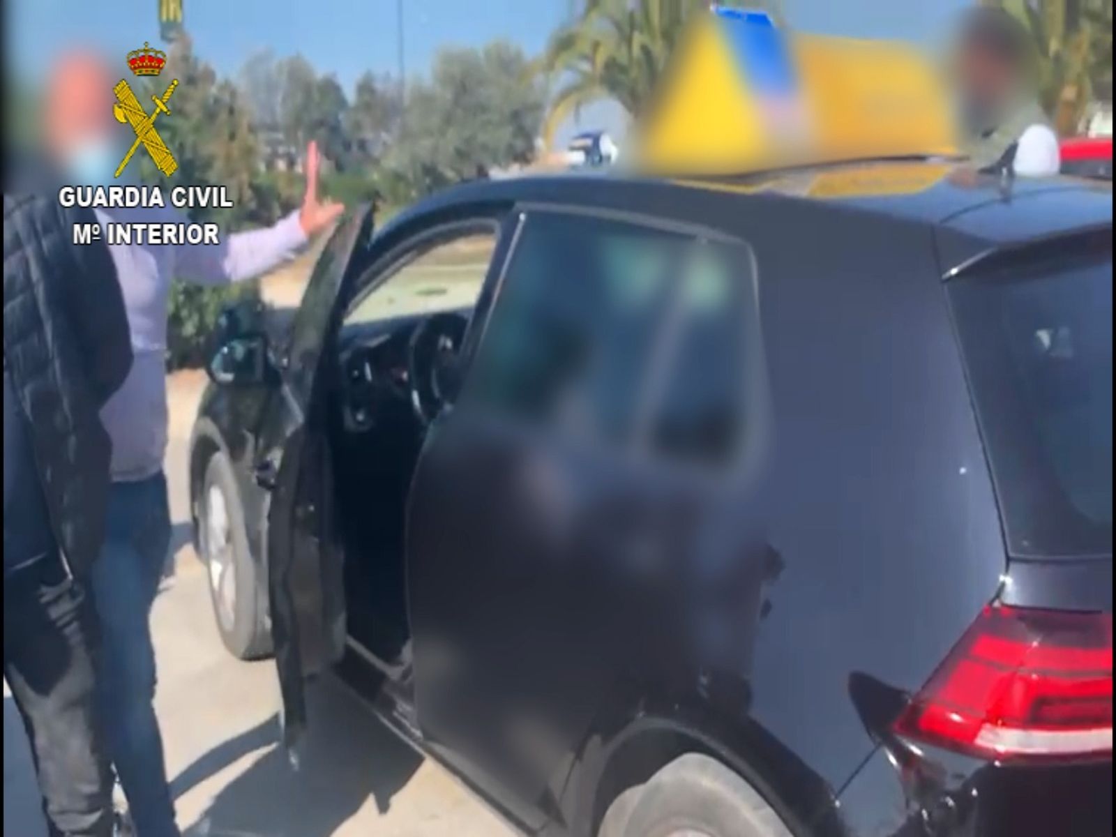 Momento de las detenciones.