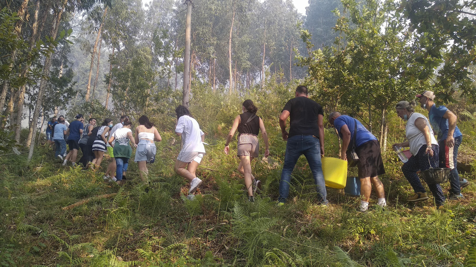 Estabilizados dos incendios en Pontevedra tras arrasar más de 45 hectáreas