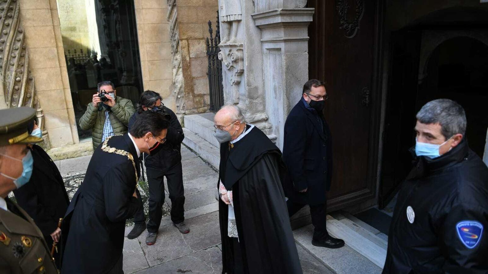 Llegada a la Capilla Real