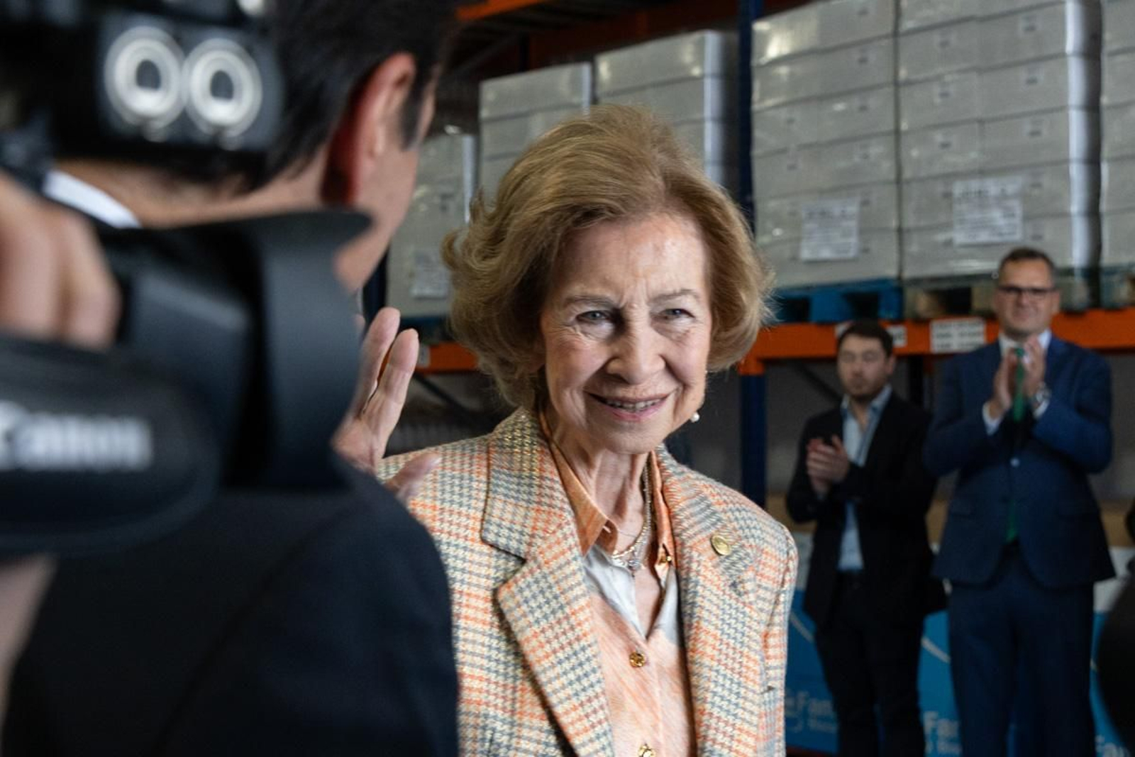 Visita de la Reina Sofía a las instalaciones del Banco de España, en imágenes