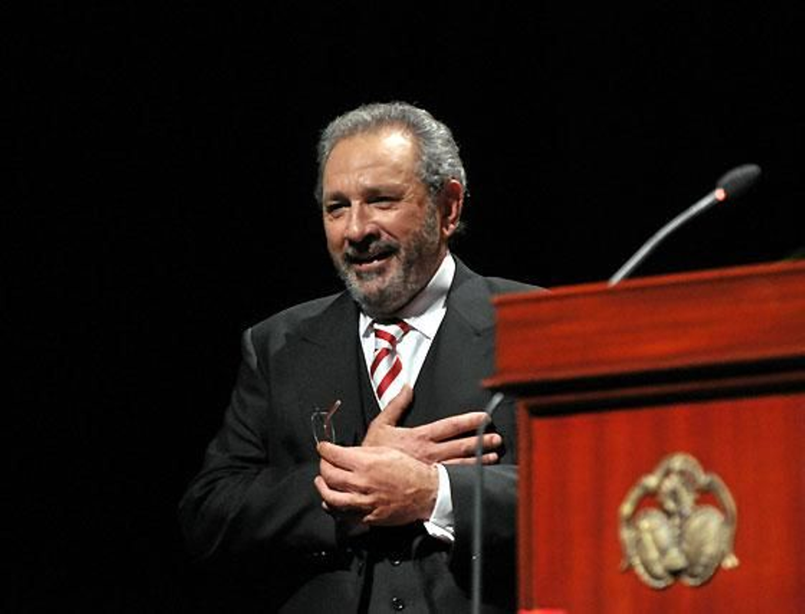 Antonio García Barbeito, tras finalizar el Pregón.

Foto: Manuel Gómez