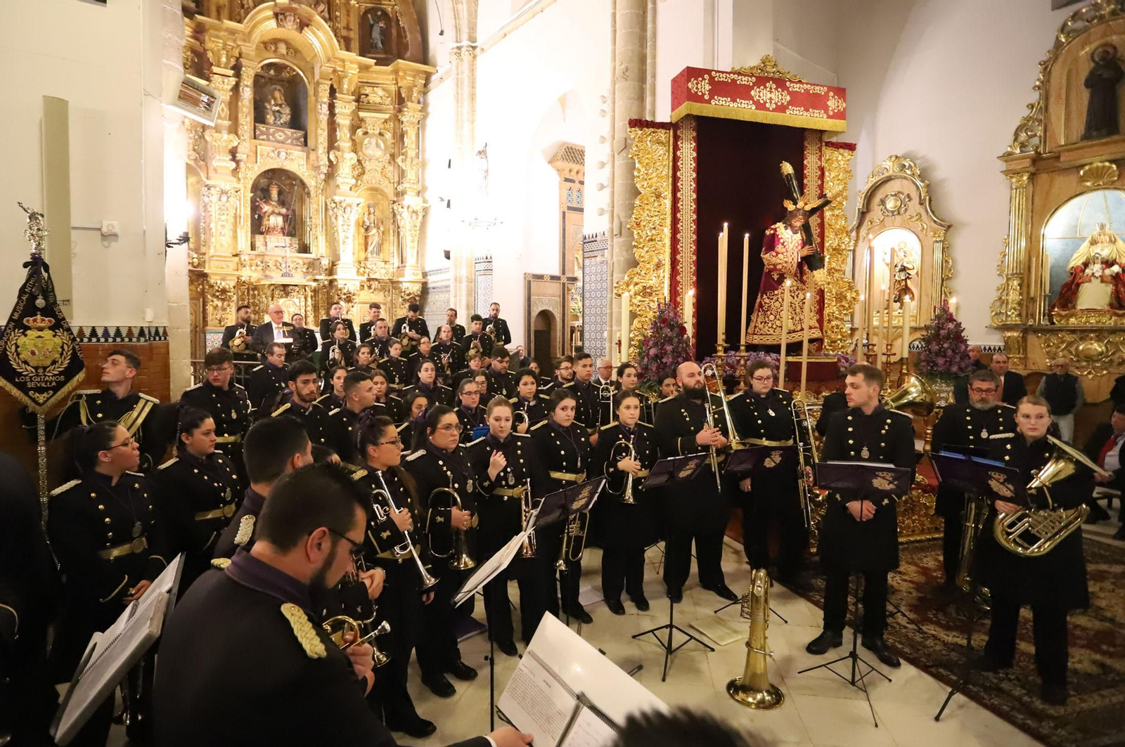 La agrupación de Nuestro Padre Jesús de la Salud, en un reciente concierto.