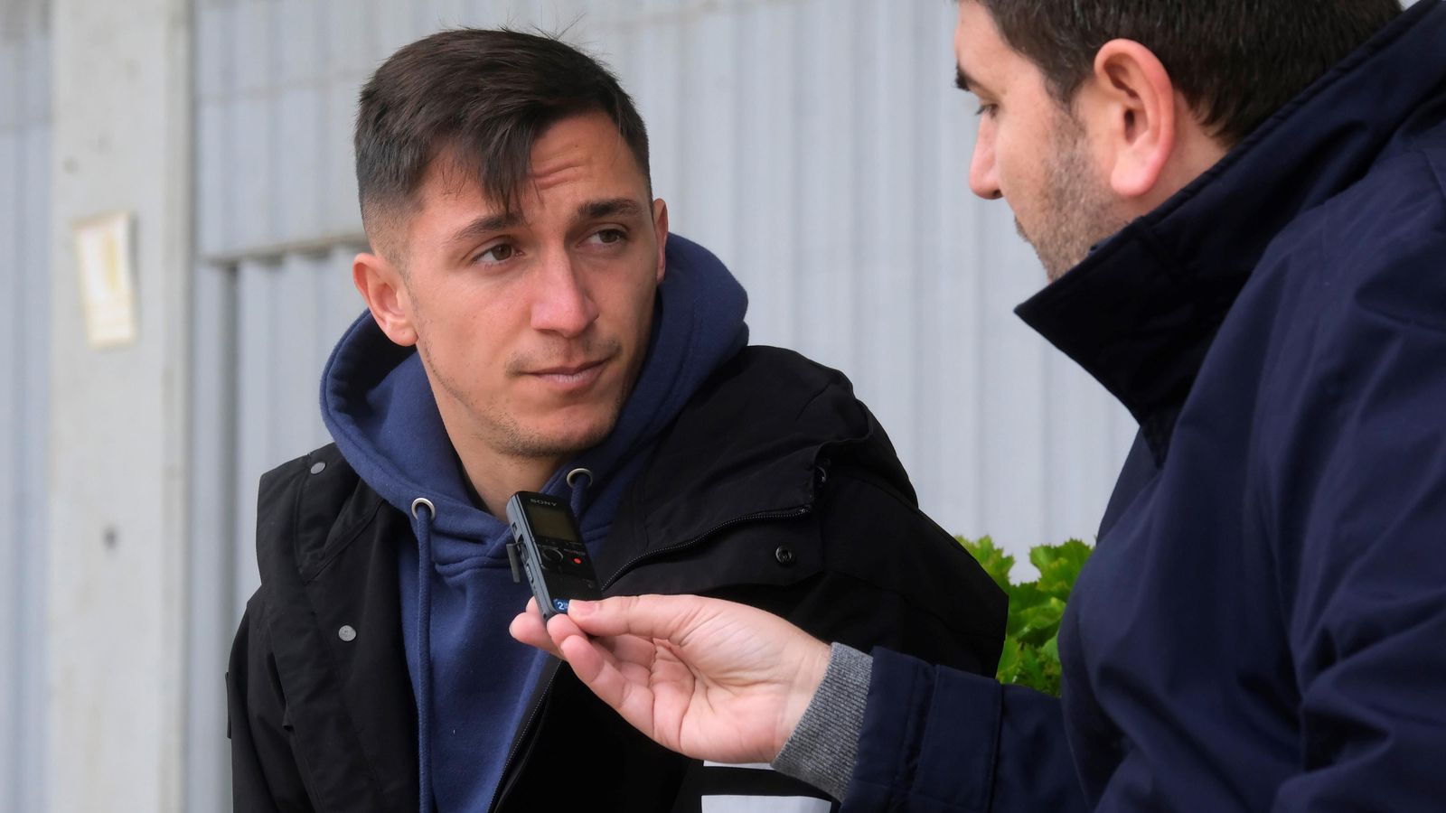 Christian Carracedo, durante un momento de la entrevista con 'el Día'.