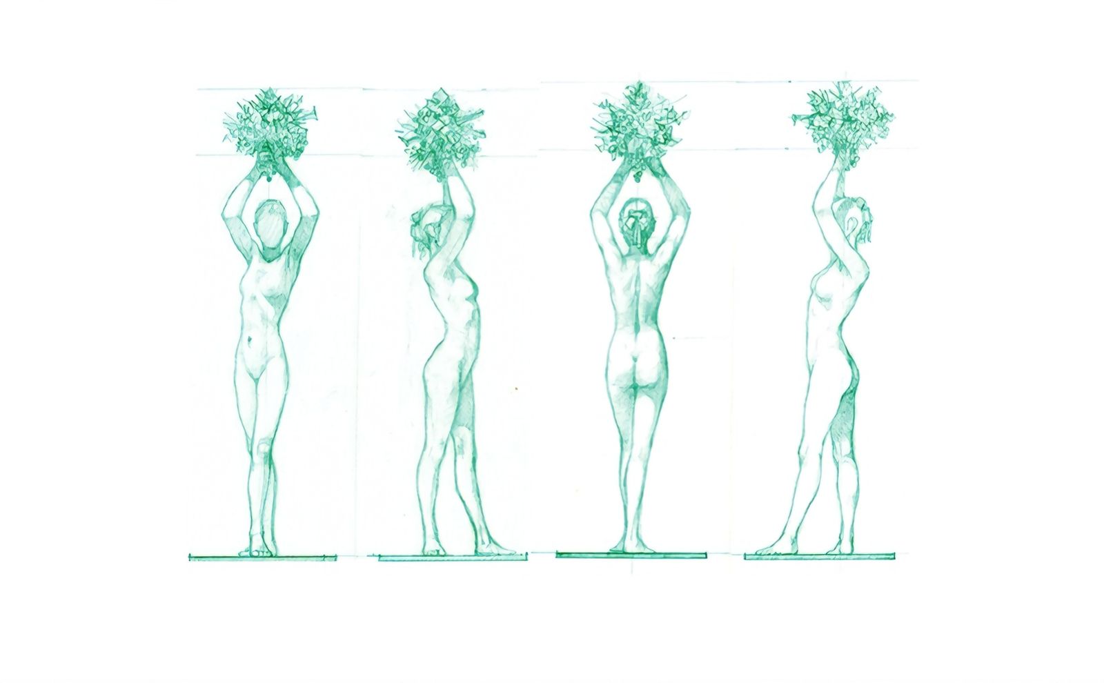 Imagen de 'La diosa del vino', la preferida de Ayala, que debería ir ubicada en la actual rotonda de Michelin.