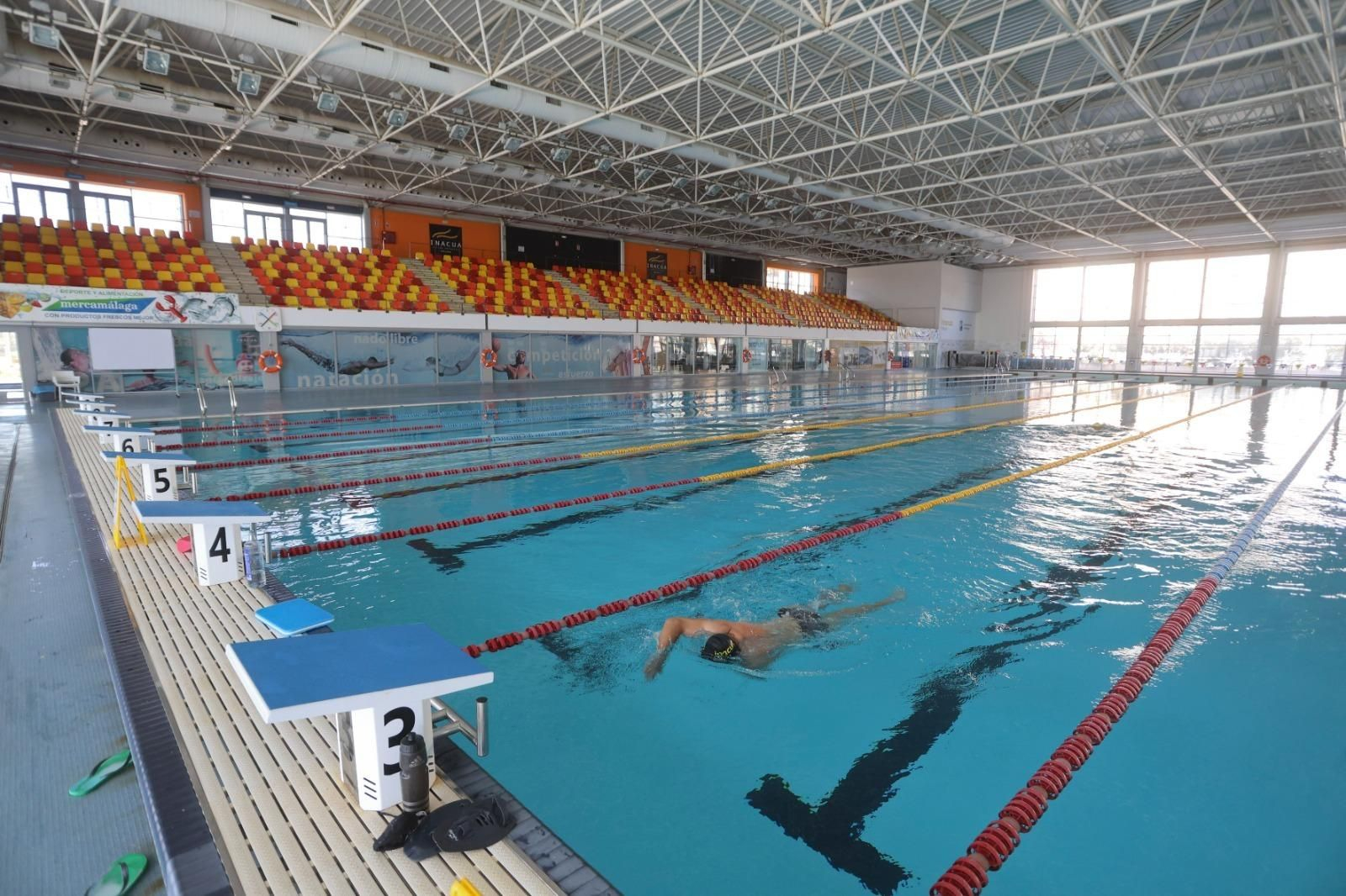 La reapertura de la piscina de 50 metros de Inacua, en imágenes