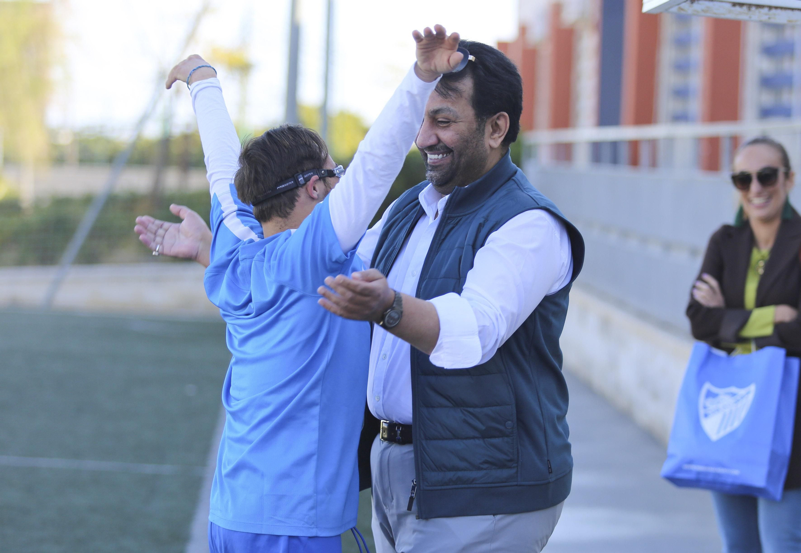 Las fotos del jeque Al-Thani con el Málaga Genuine