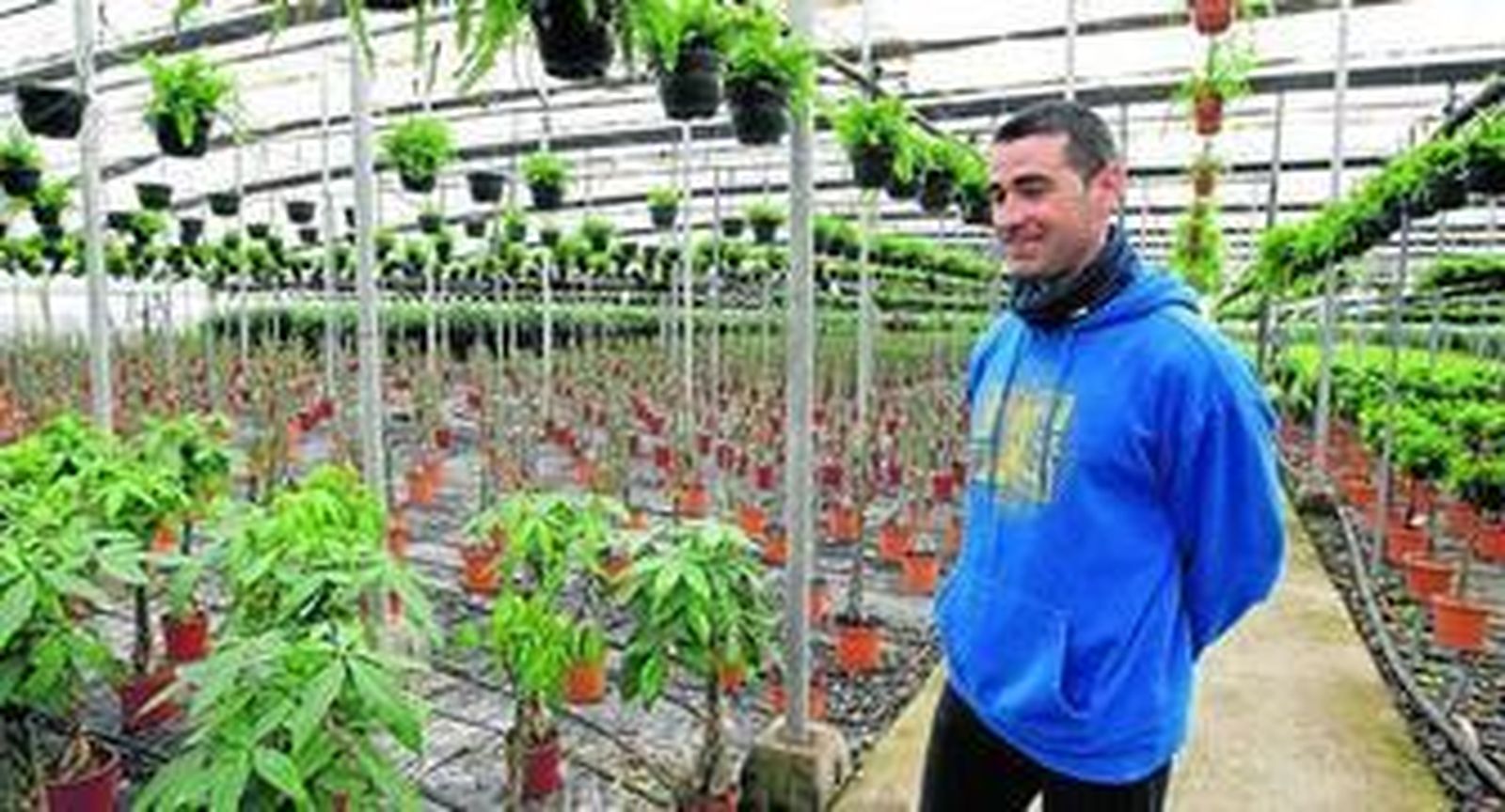 José Francisco Gómez representa la segunda generación del sector ornamental de la provincia de Almería.