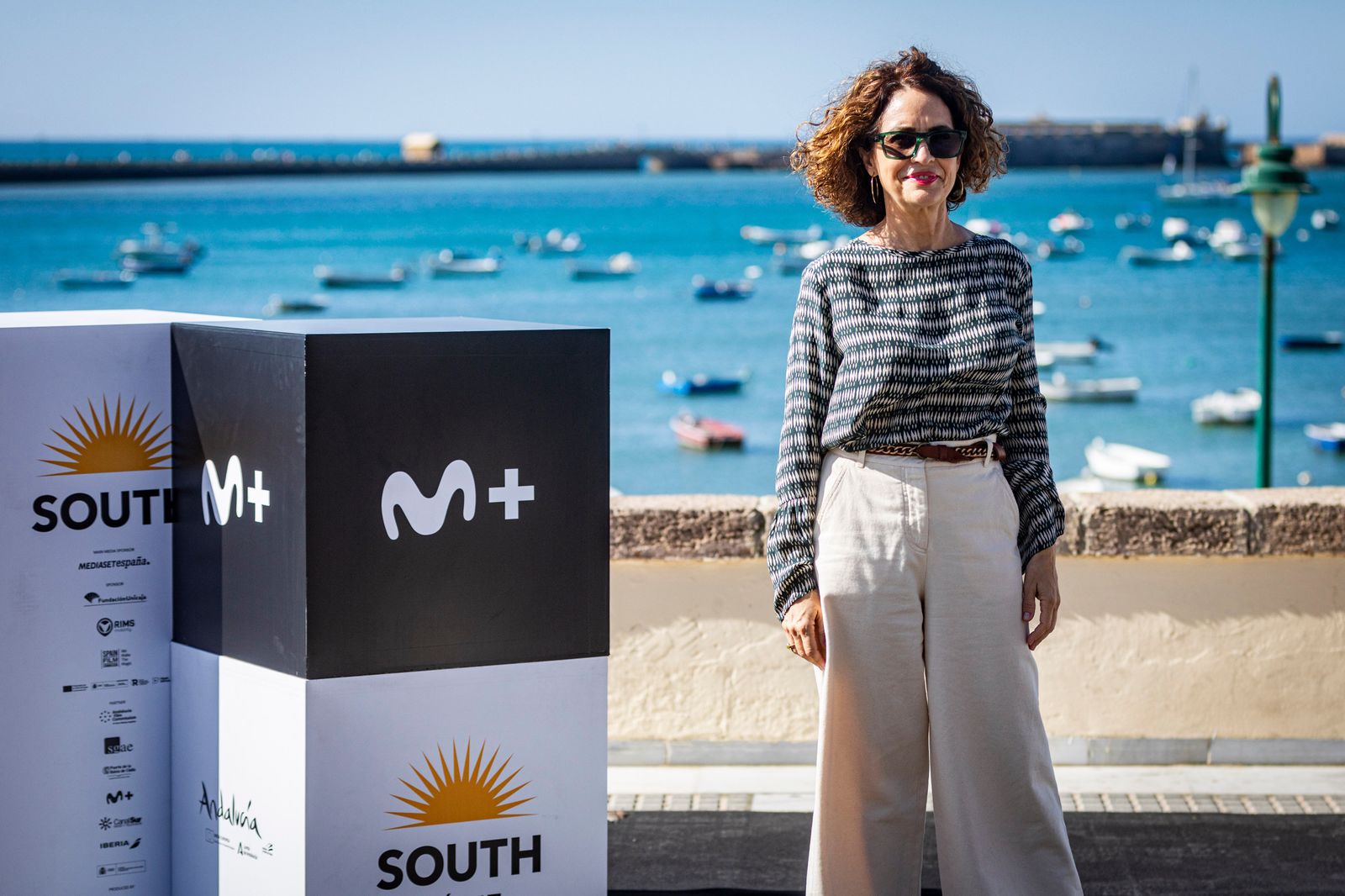Las imágenes del photocall del Sotuh Festival en La Caleta este domingo: Adriana Ozores y  Los del Río