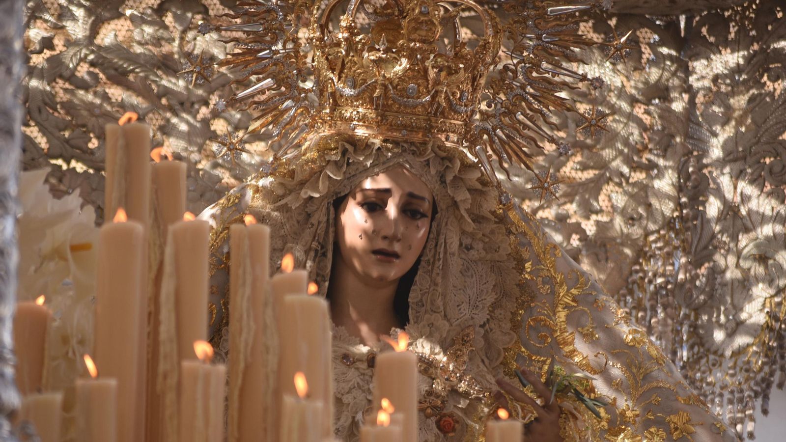 La Virgen de la Paz y Esperanza, el pasado Miércoles Santo.