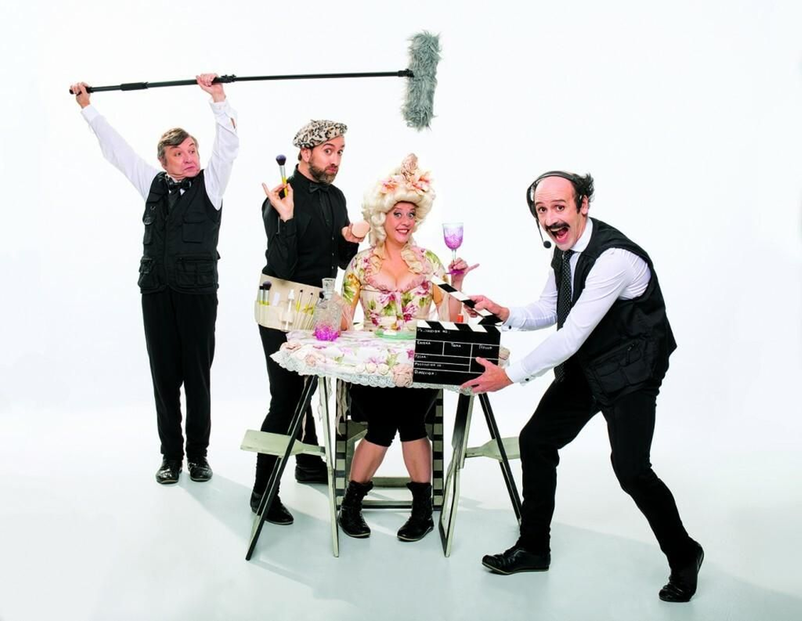 La compañía Yllana, en una imagen de promoción de 'Gag Movie'.