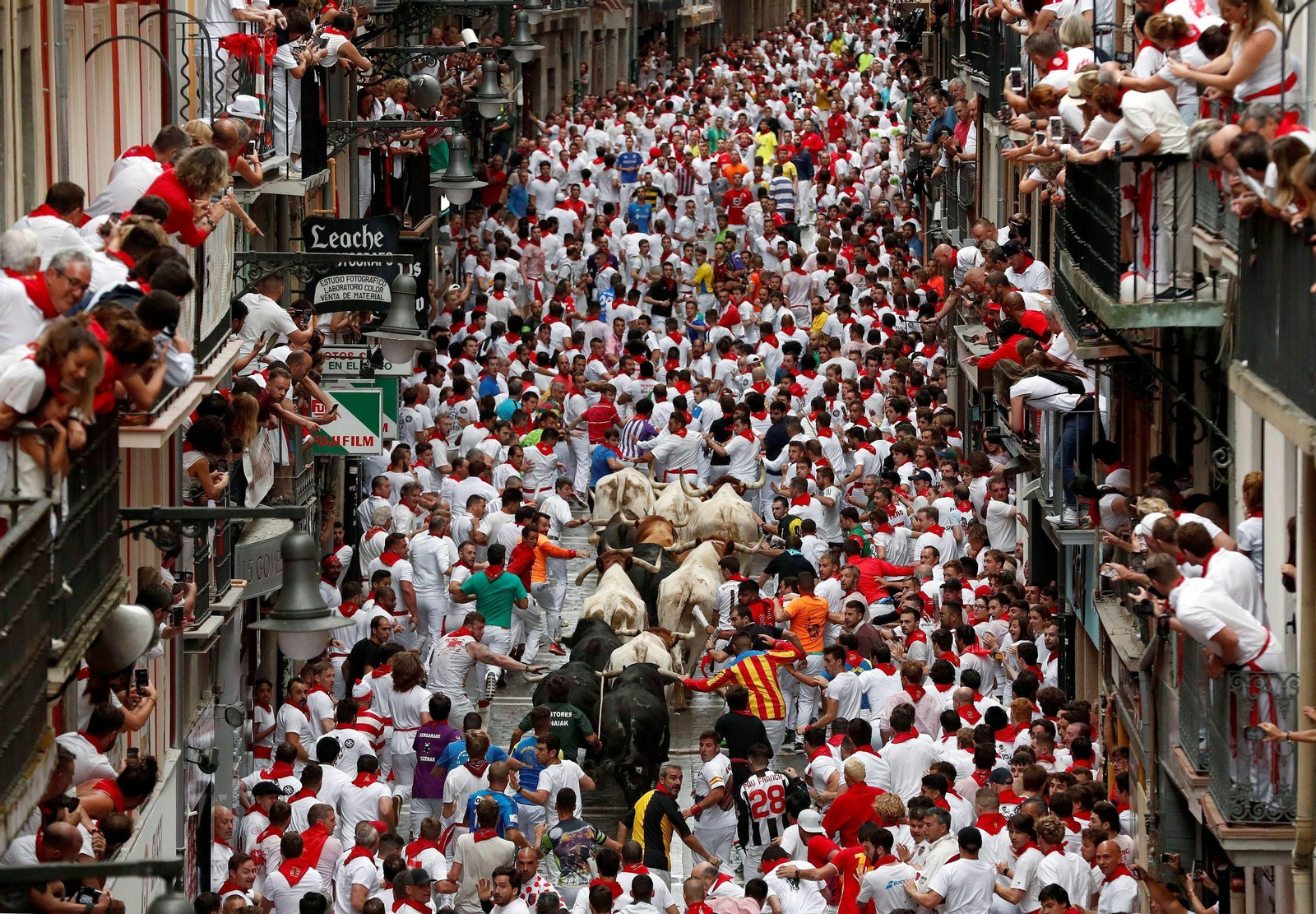 Primer encierro de los sanfermines 2019