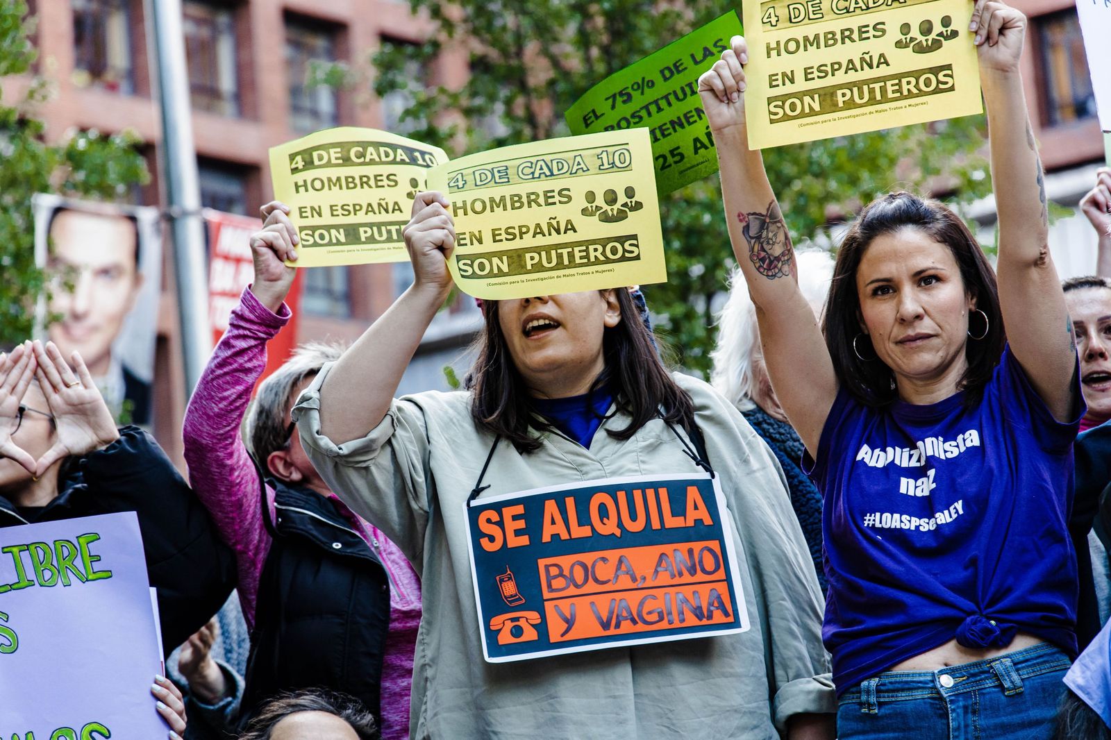 Imagen de archivo de una manifestación por la abolición de la prostitución