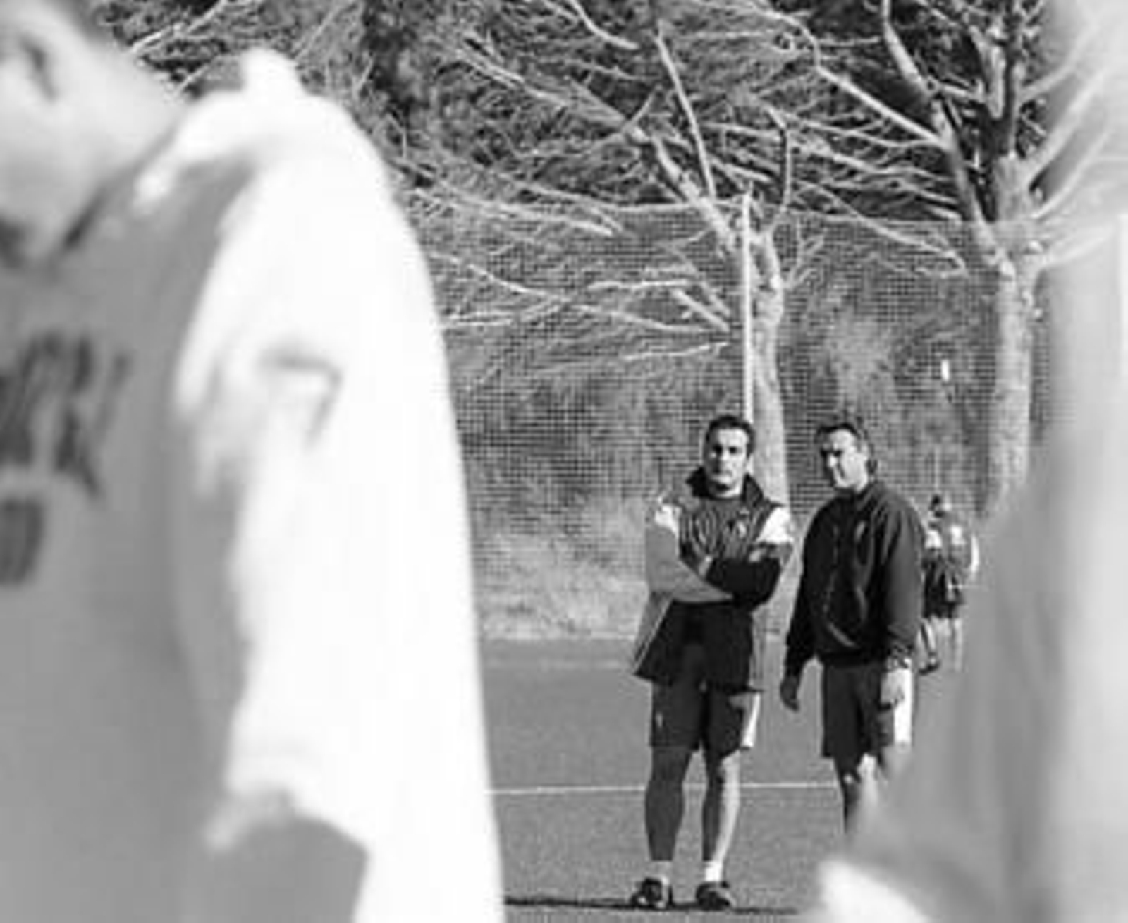 Raúl Procopio, dirigiendo al Cádiz B esta semana en El Rosal.