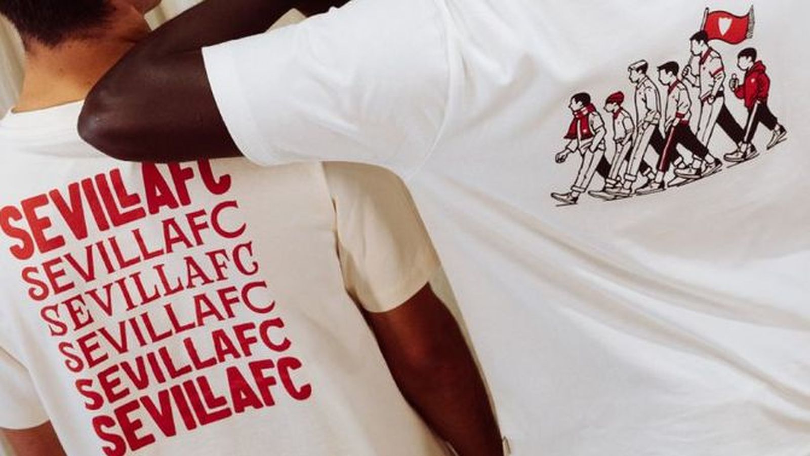 Camisetas de la colección del Sevilla FC con Scalpers