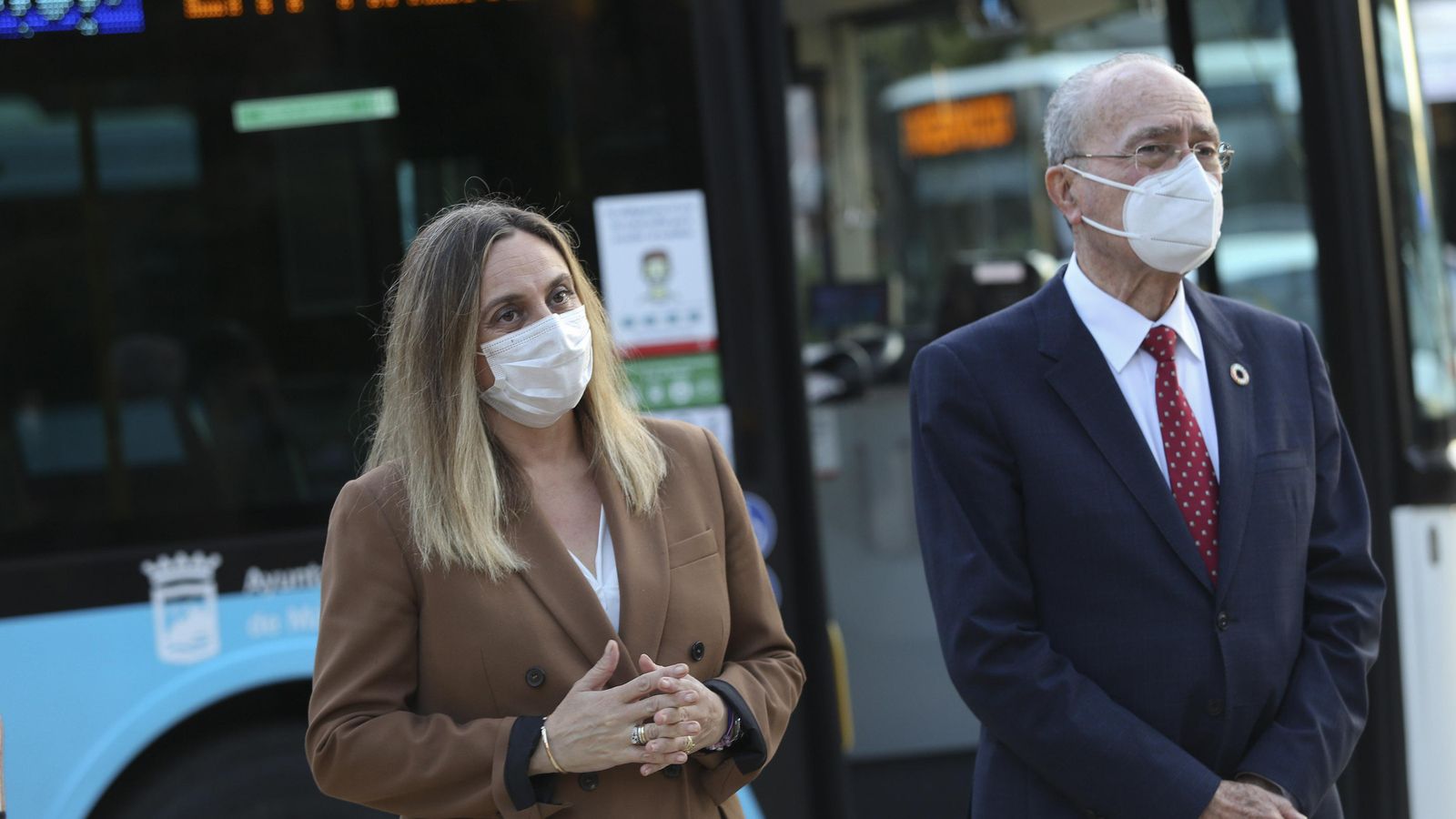 La consejera de Fomento, Marifrán Carazo, y el alcalde de Málaga, Francisco de la Torre.