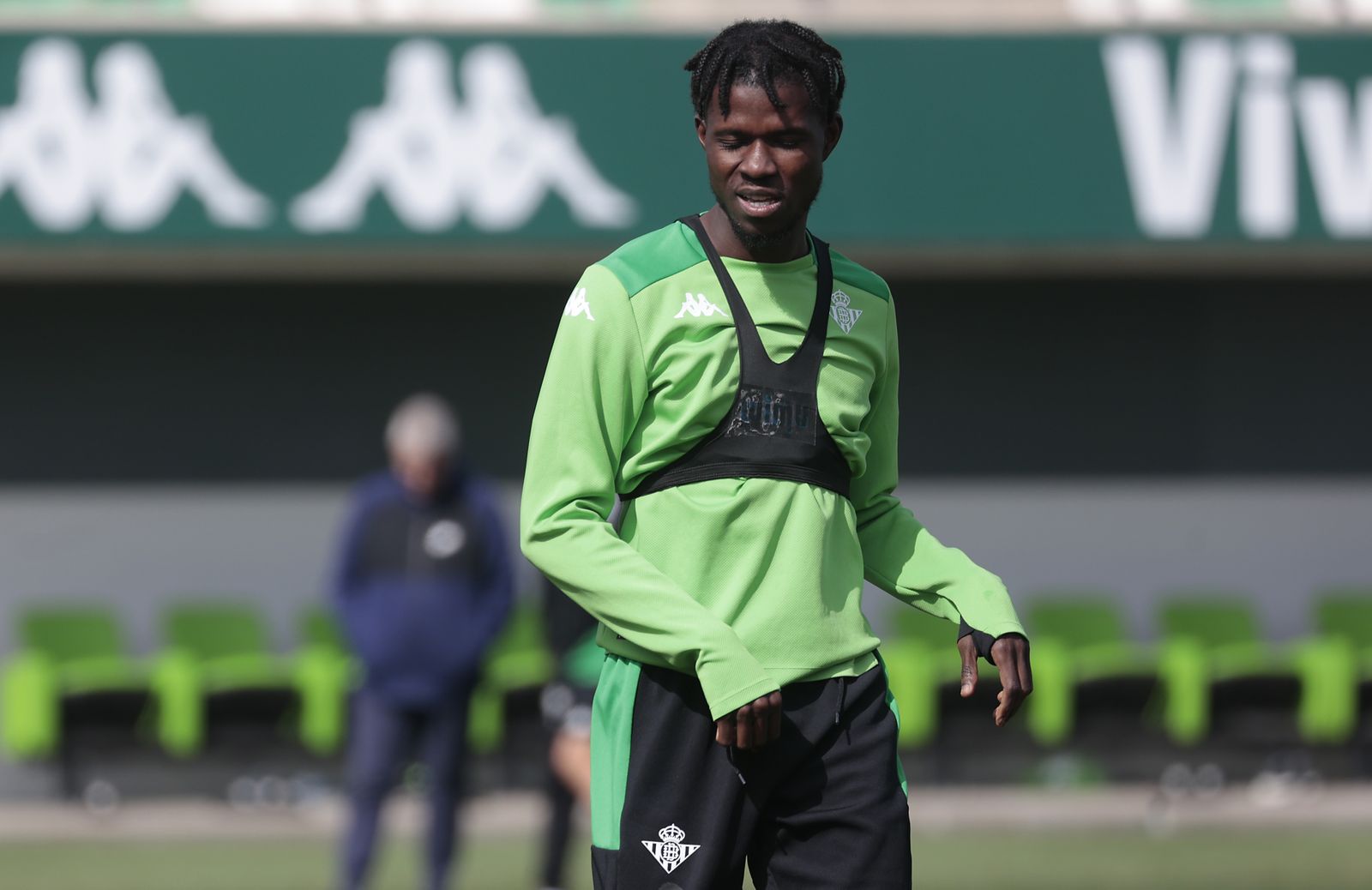 El centrocampista Paul, en un entrenamiento reciente.