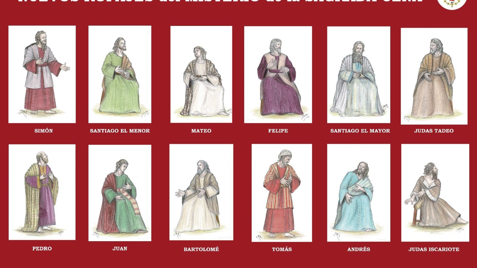 La colección de nuevos ropajes para el misterio de la Cena.