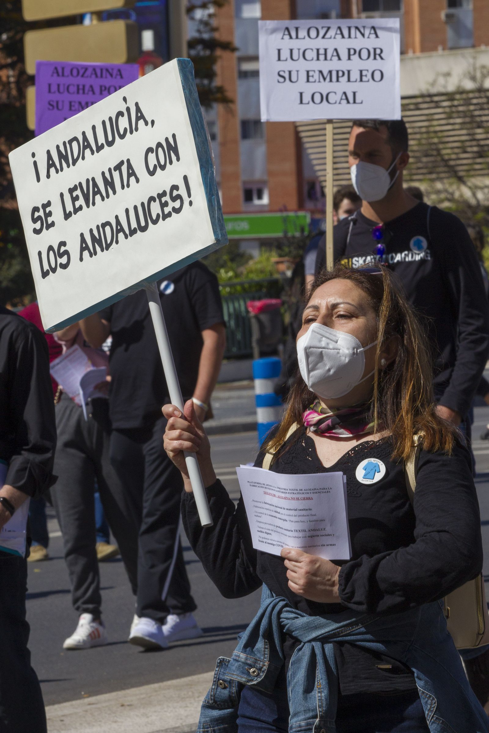 Primero de Mayo en Málaga marcado por la pandemia, en fotos