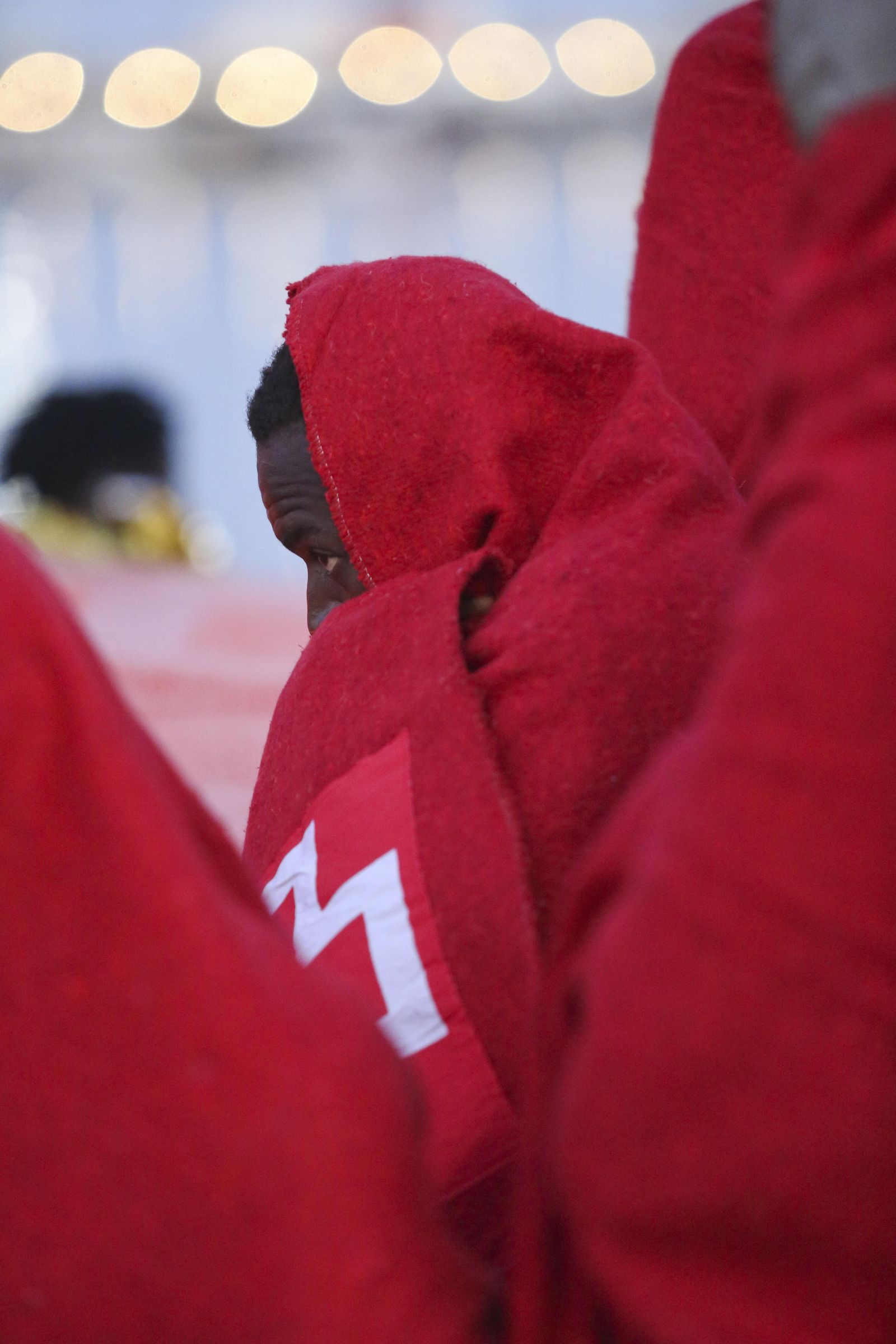 Llegada de patera al puerto de Málaga el 18 de julio de 2018