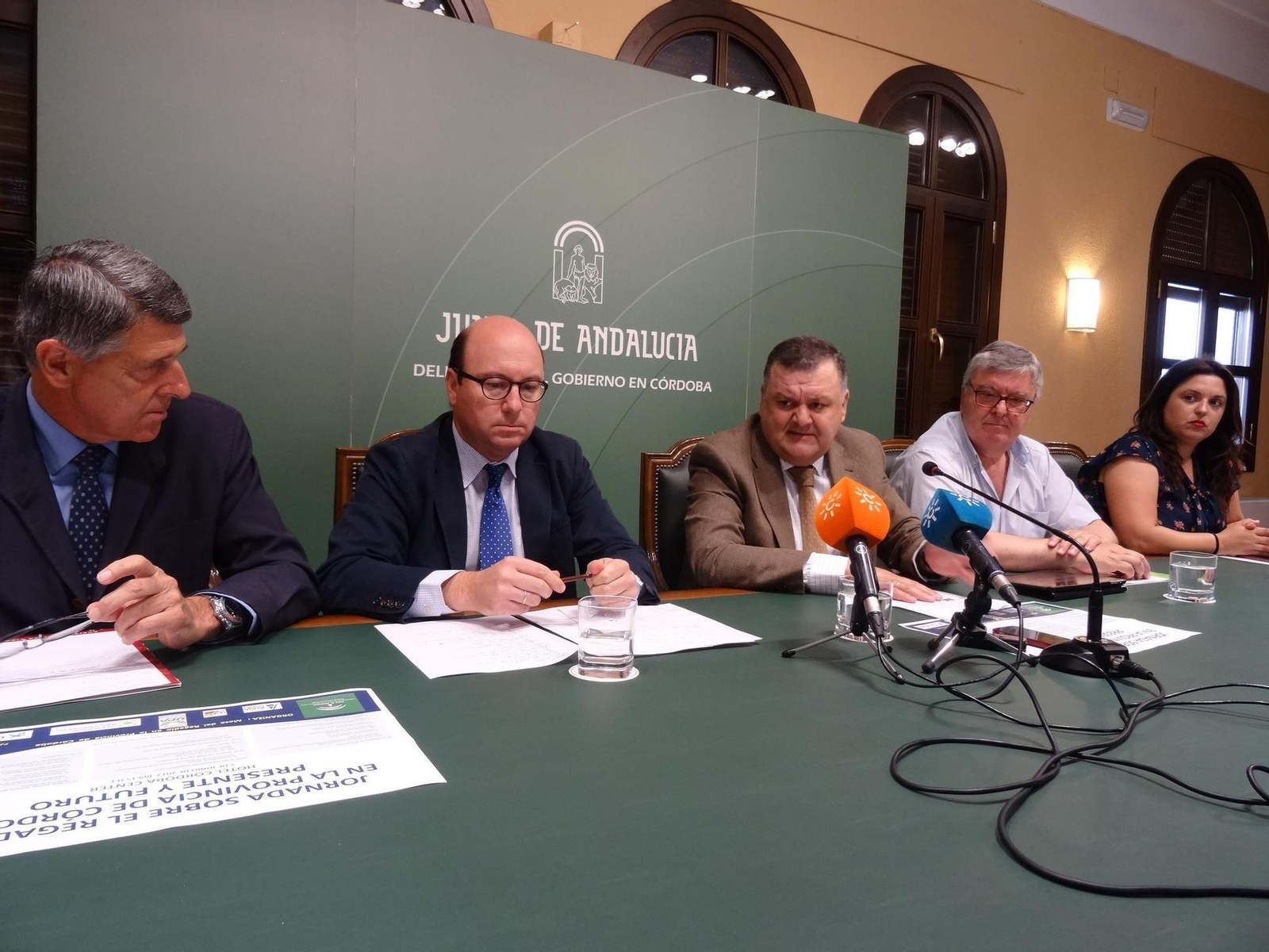 Rafael Sánchez de Puerta, Rafael Navas, Francisco Zurera, Miguel Cobos y Carmen Quintero.