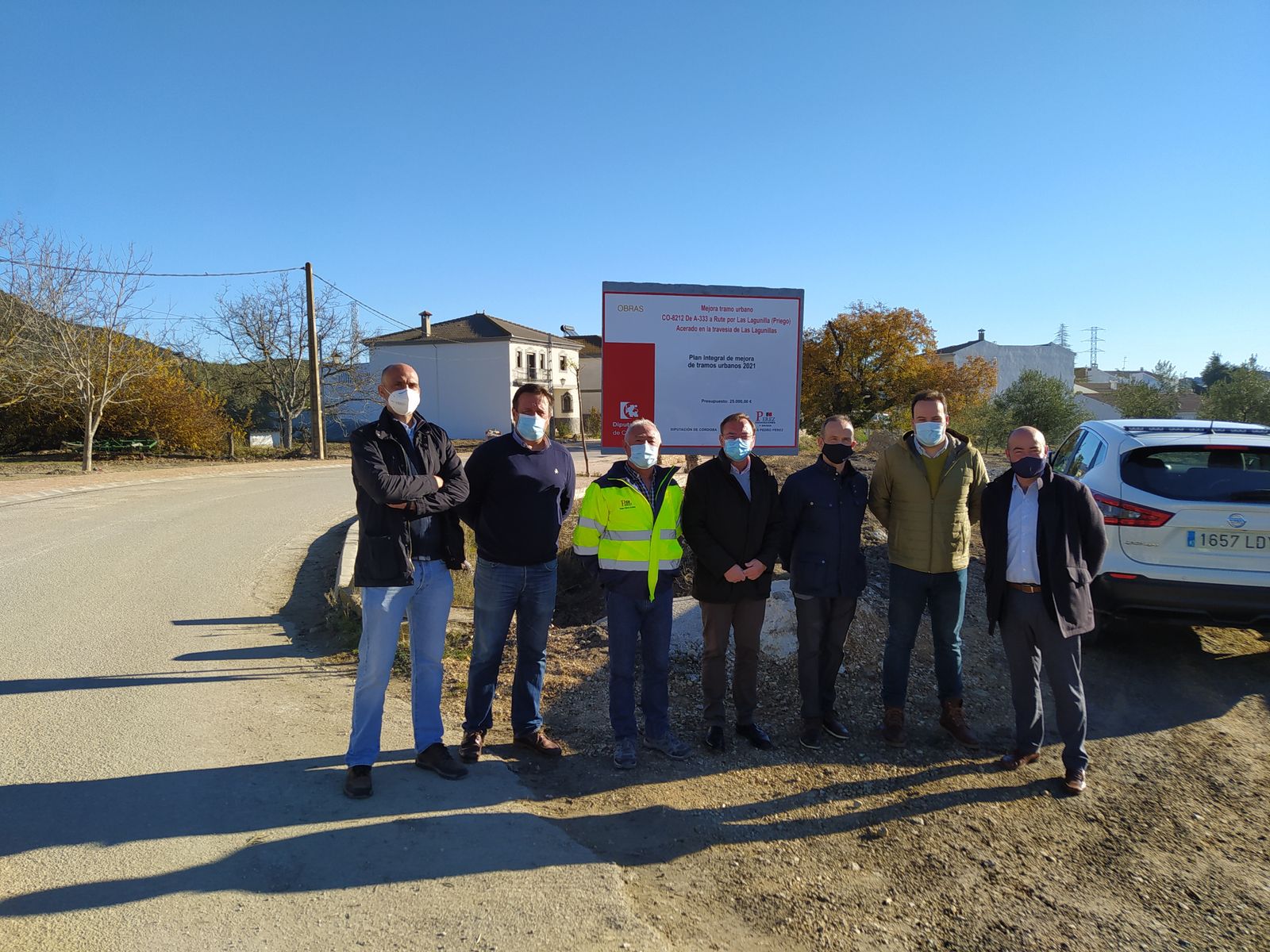 Visita a las actuaciones en Las Lagunillas.