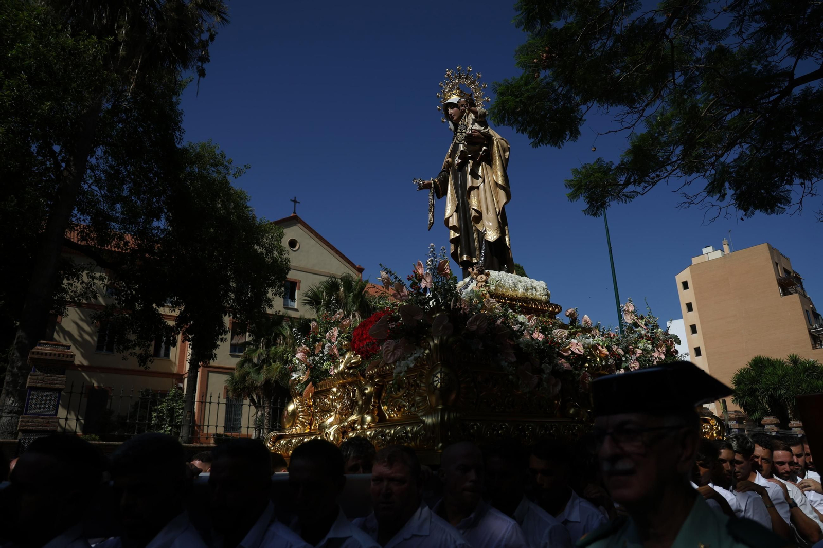 La procesión de la Virgen del Carmen en El Palo, en Málaga, en imágenes