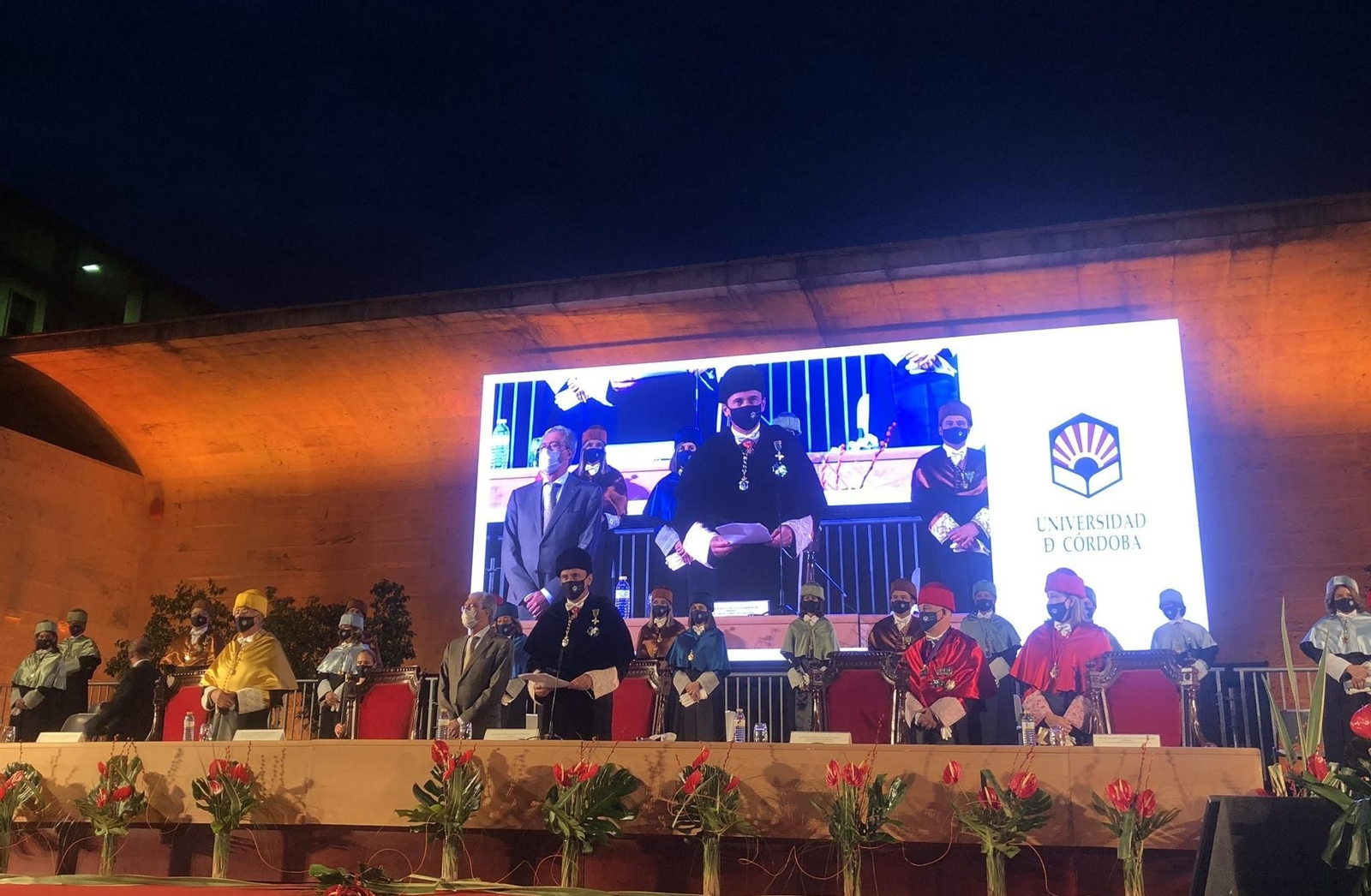 El rector de la UCO, José Carlos Gómez Villamandos, durante la inauguración del curso académico.