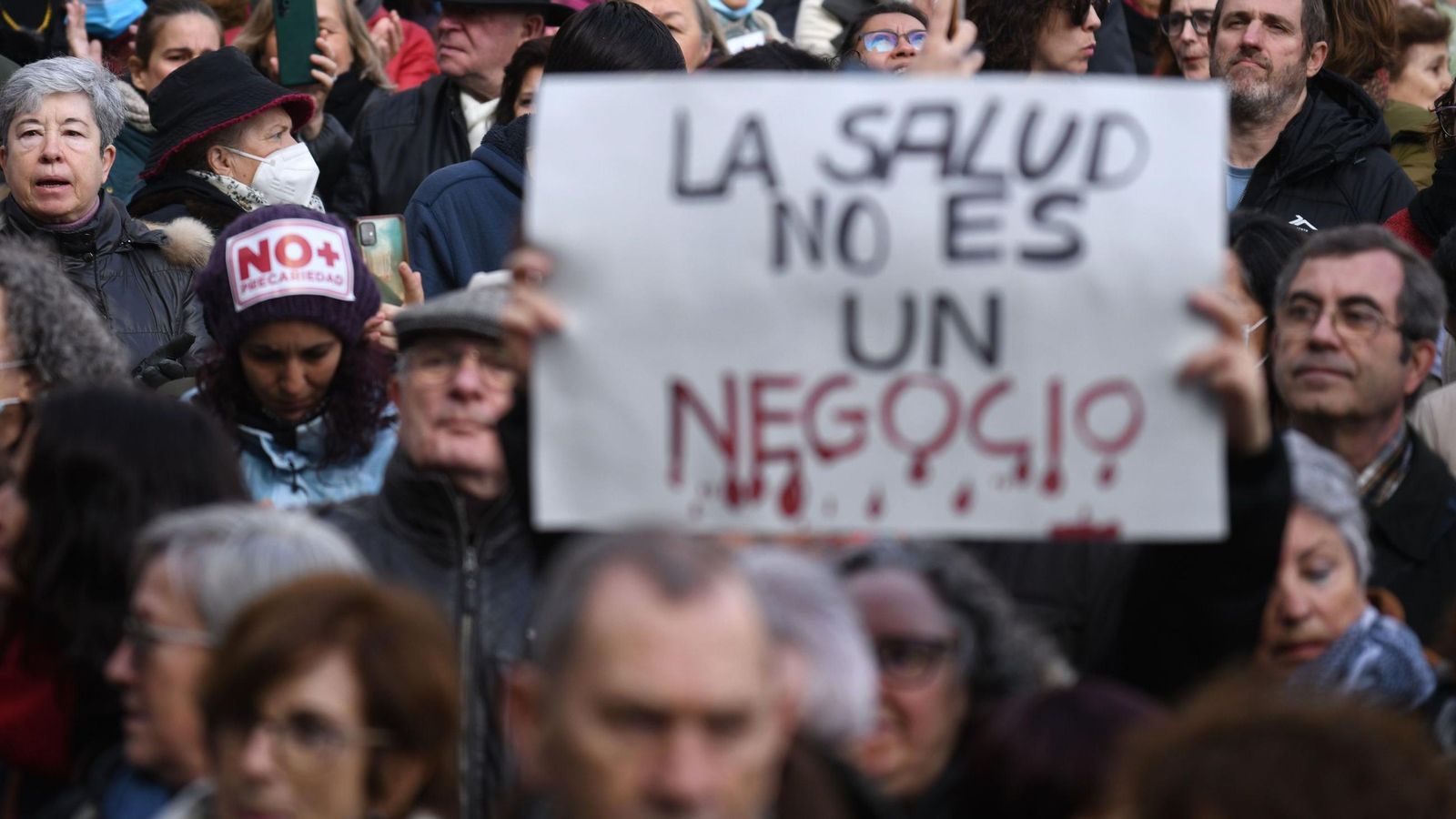 Imagen de archivo de una manifestación por la mejora de la Sanidad  Pública.