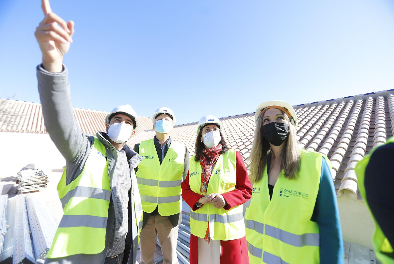 Imágenes de la visita a las obras del Instituto Rábida