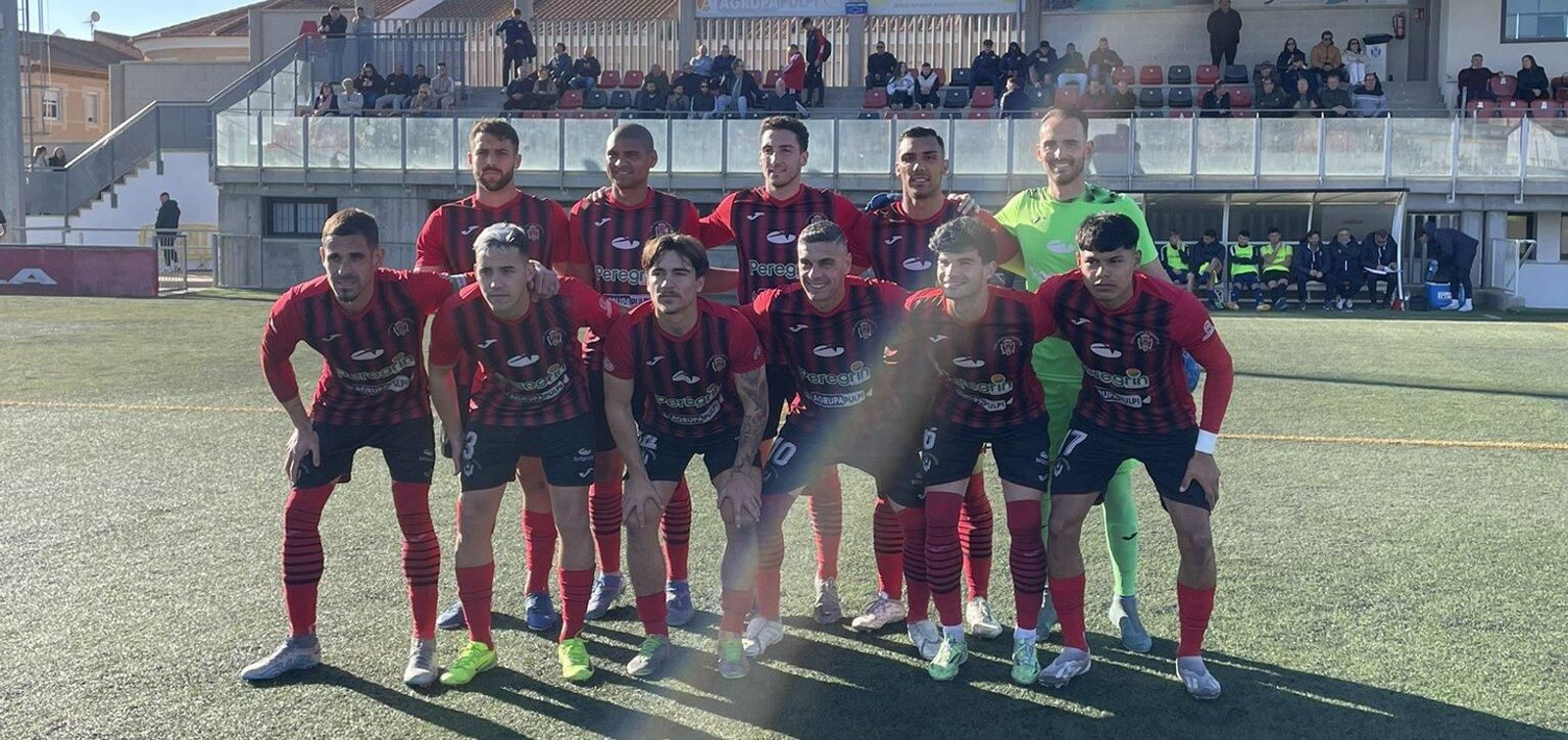 Once presentado por el conjunto rojinegro en su encuentro frente al Deportivo Marítimo.