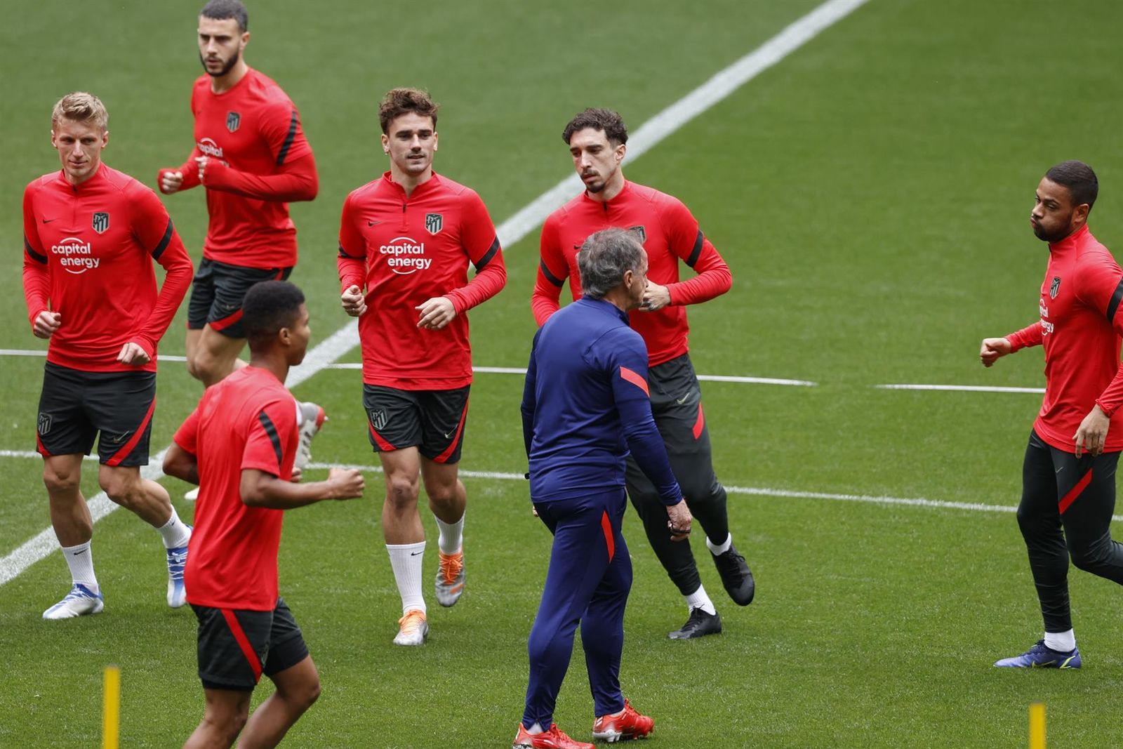 Entrenamiento del Atlético de Madrid.
