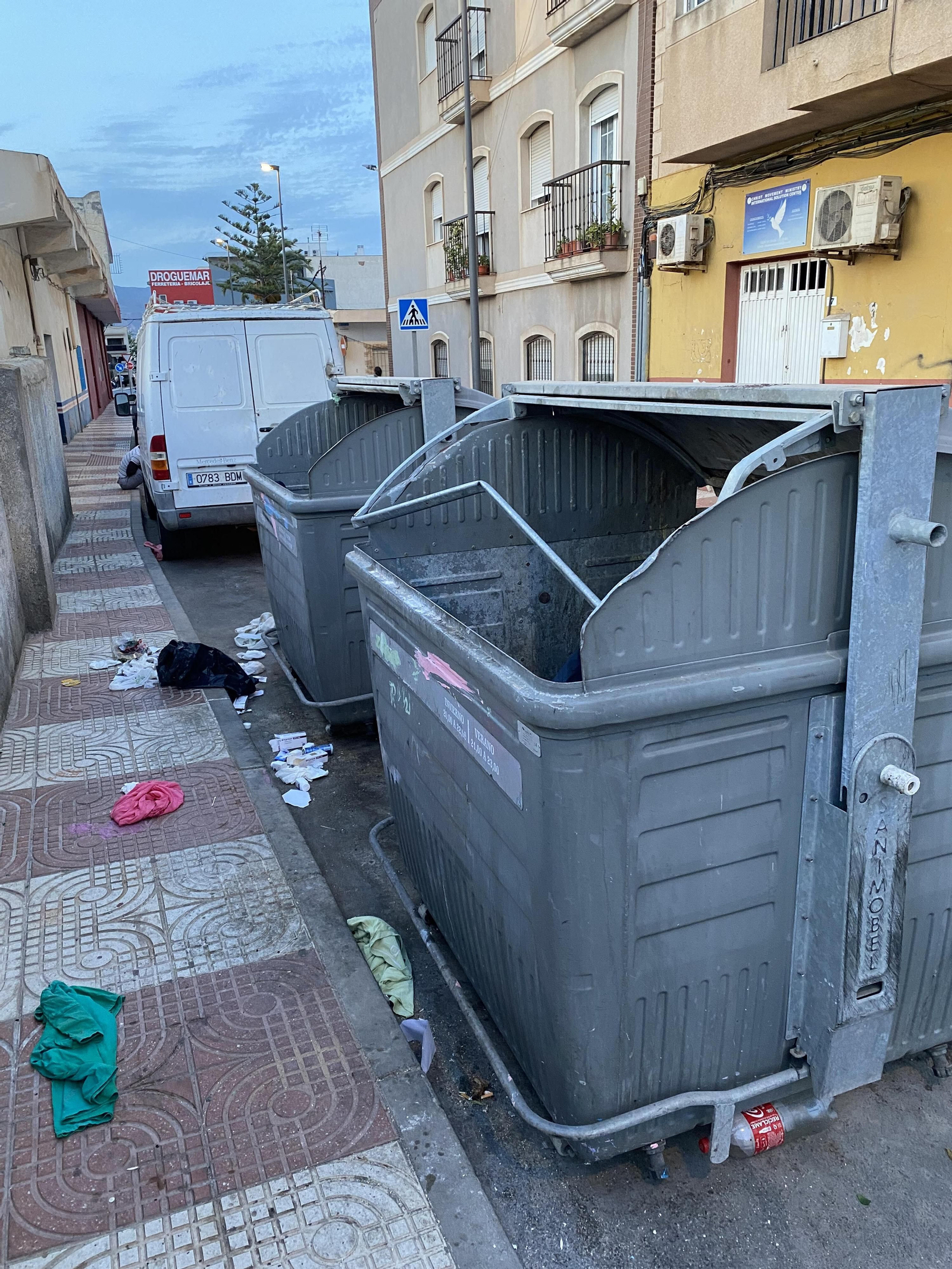 Situación de los contenedores en La Molina