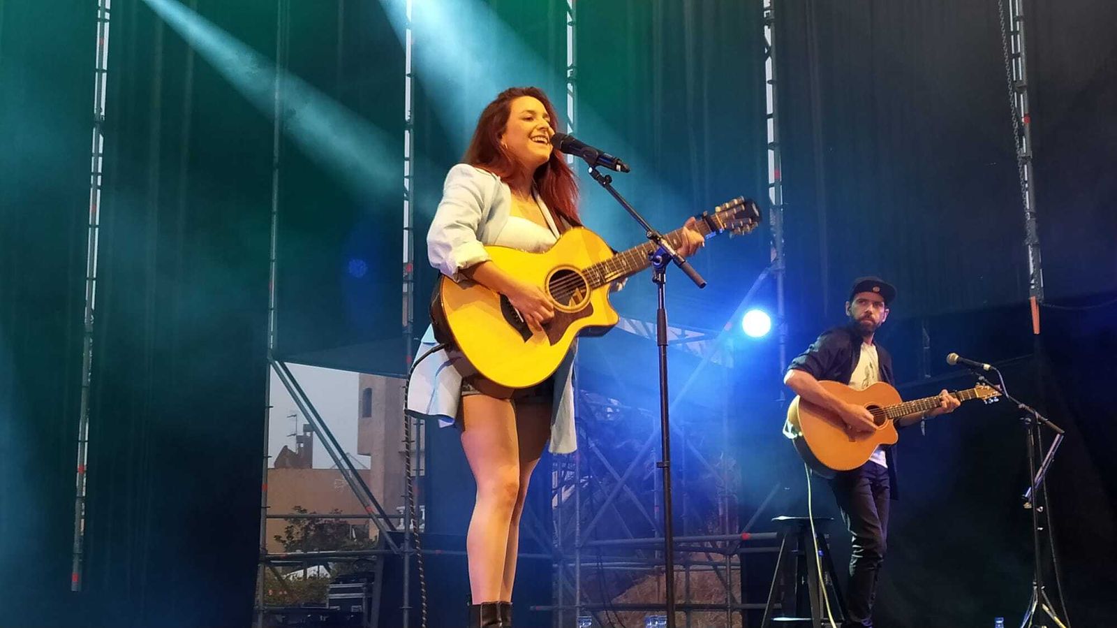 Marta Soto, en el escenario de Bahía Sound.