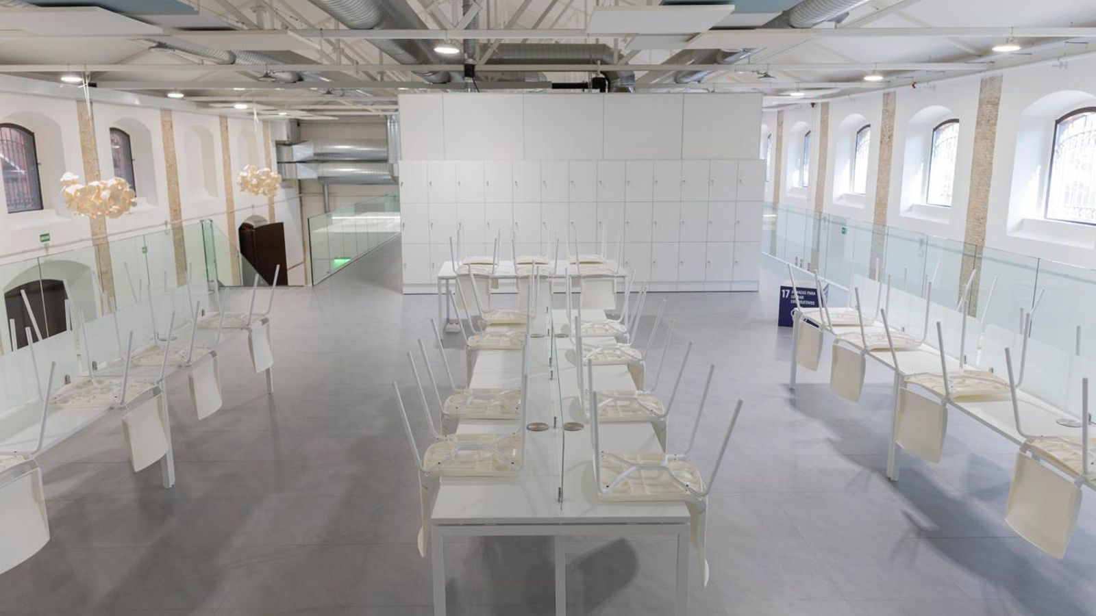 Uno de los espacios de trabajo de la nave 1 de los Depósitos de Tabaco.