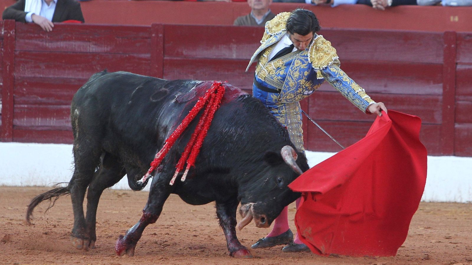 Morante de la Puebla da un natural en Olivenza.