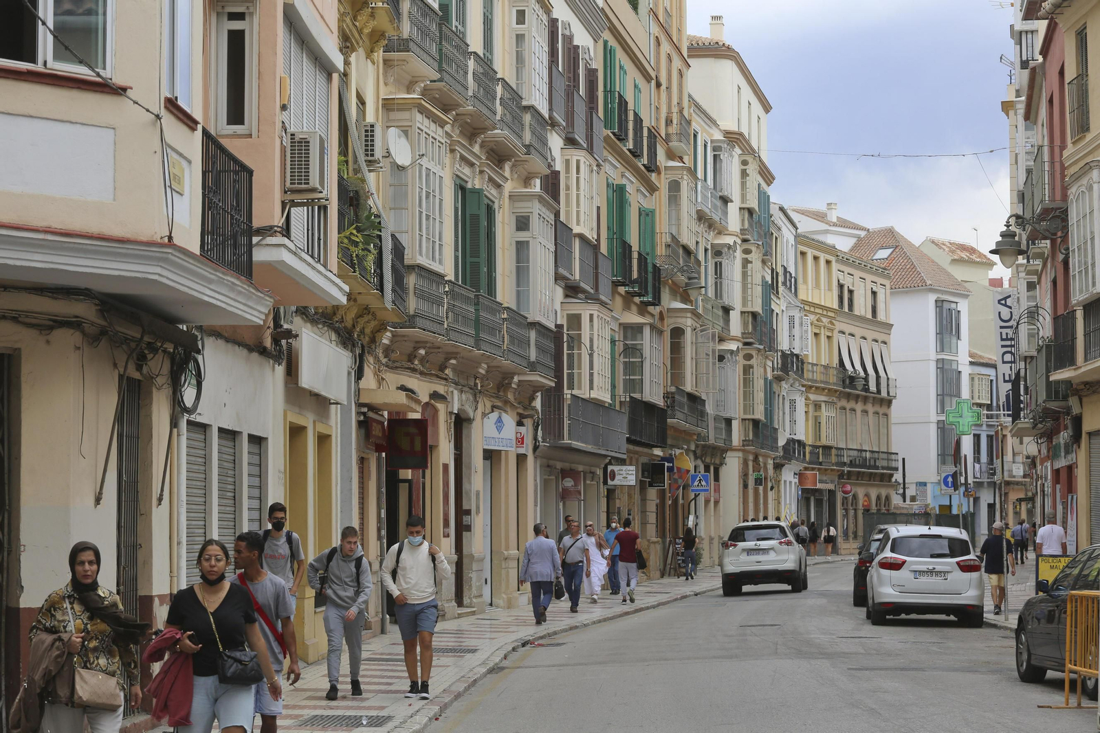 La calle Carretería de Málaga ya está en obras, en fotos
