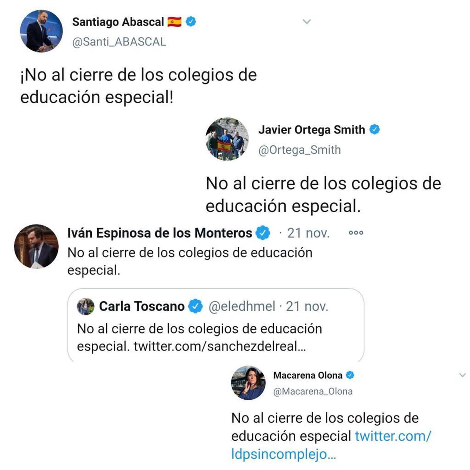 Reacciones Ley Electoral VOX